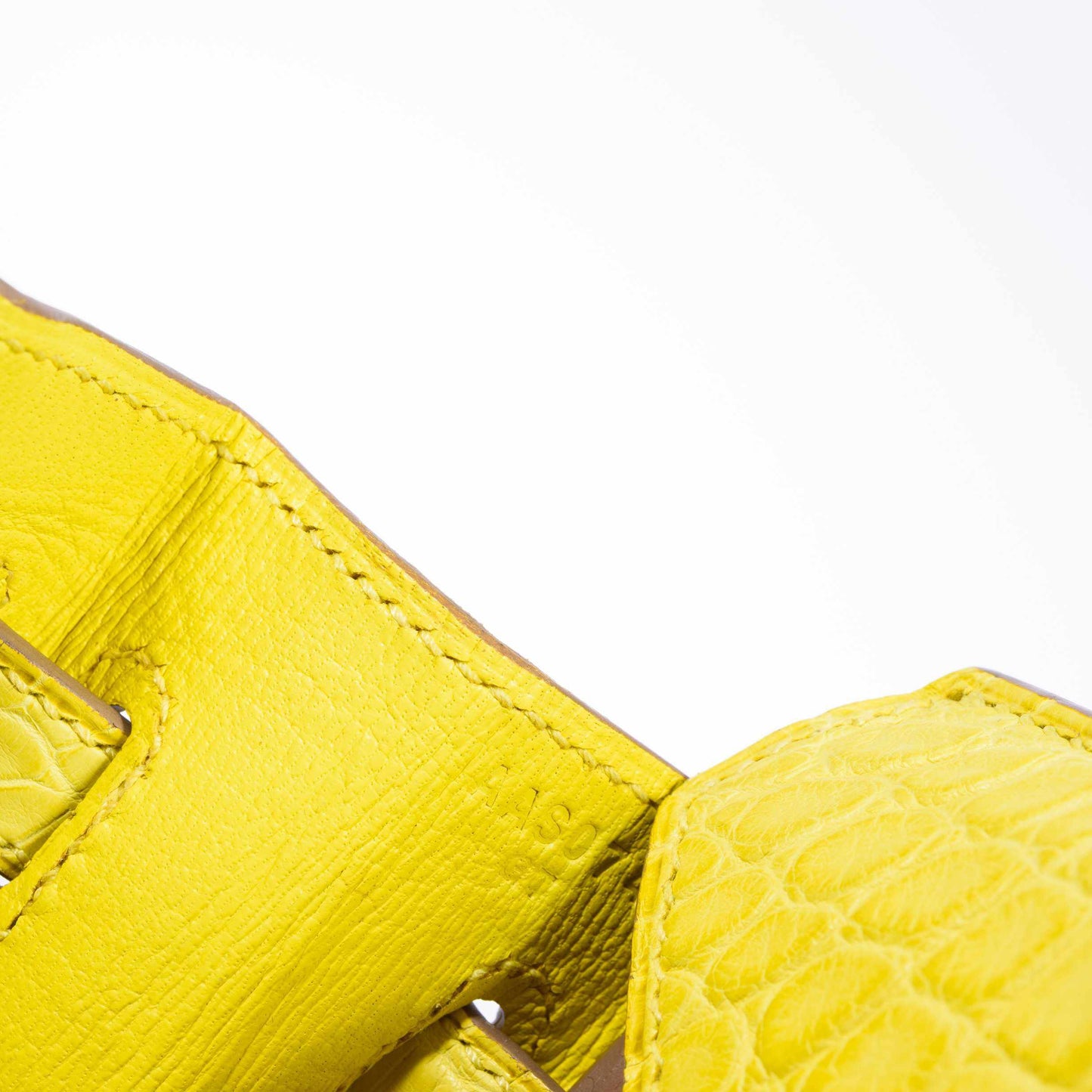 HermÃƒÆ’Ã‚Â¨s Birkin 25 Lime Yellow Matte Alligator Palladium Hardware