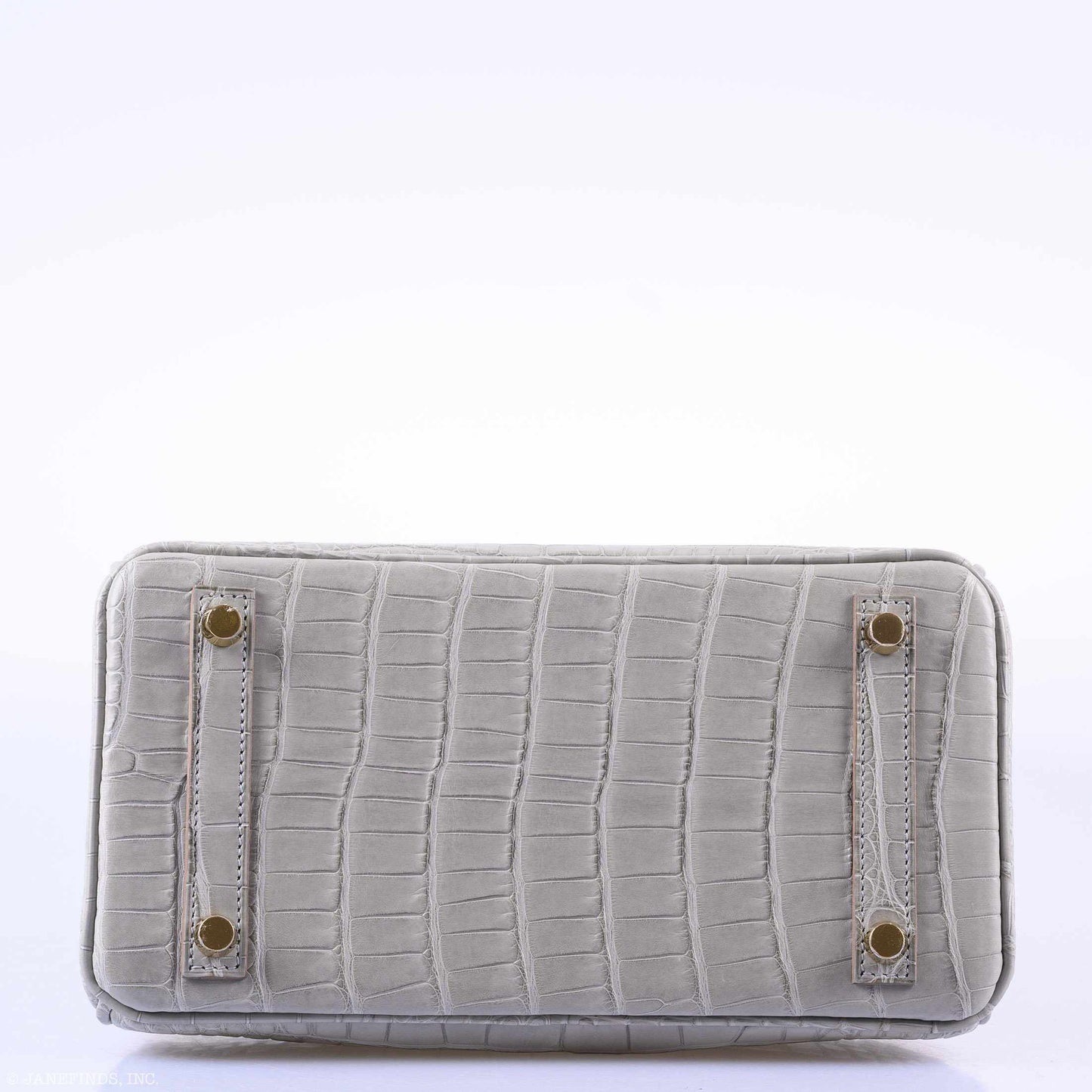 HermÃƒÆ’Ã‚Â¨s Birkin 25 Matte Gris Perle Alligator Gold Hardware - 2019, D