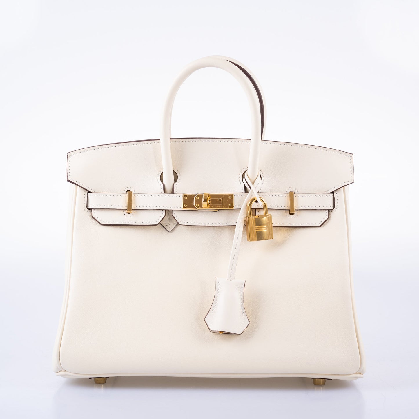 HermÃƒÆ’Ã‚Â¨s Birkin 25 Nata Swift leather Gold Hardware - 2021, Z