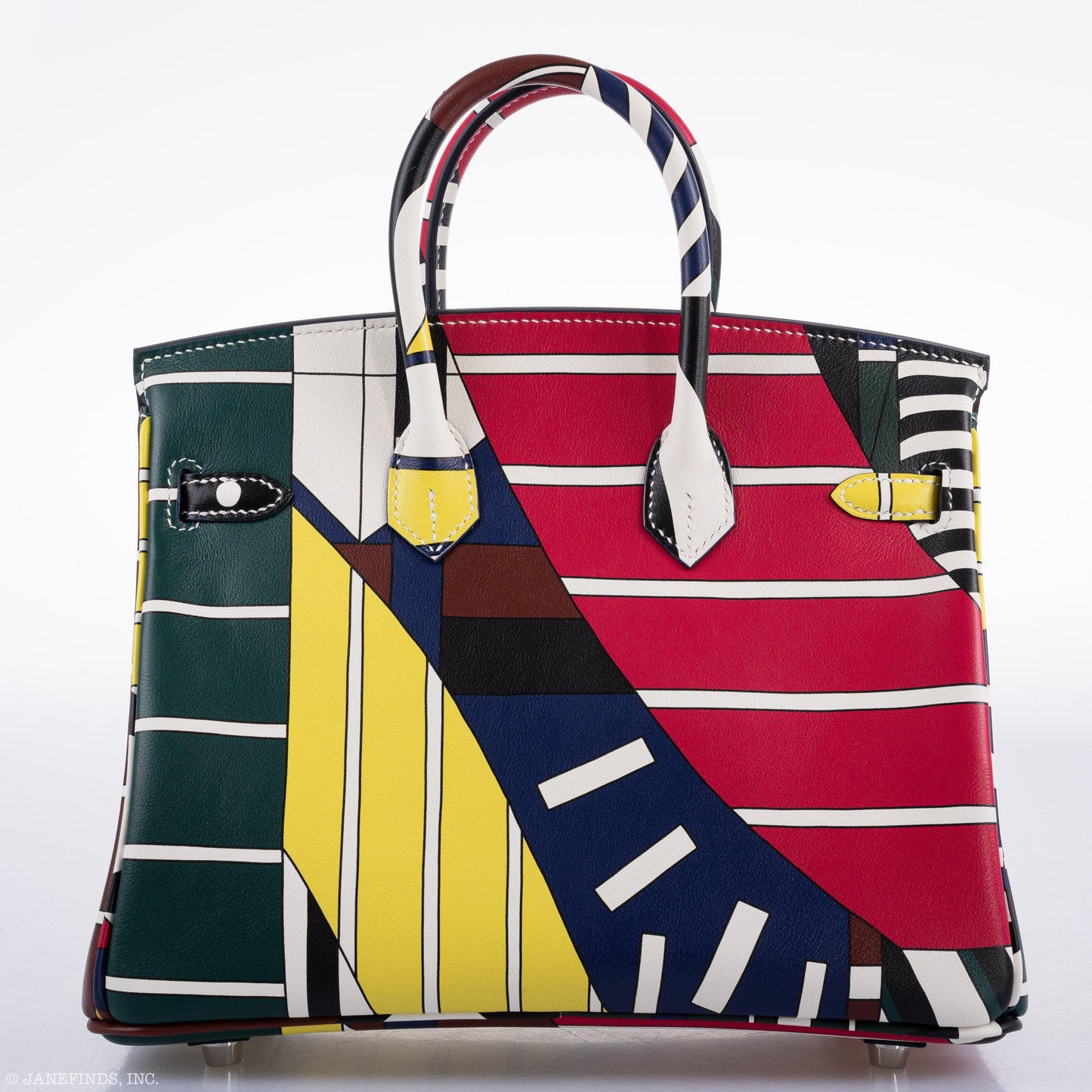 HermÃƒÆ’Ã‚Â¨s Birkin 25 "One Two Three And Away We Go!" Limited Edition By Nigel Peak Multicolor Swift Leather - 2018, C