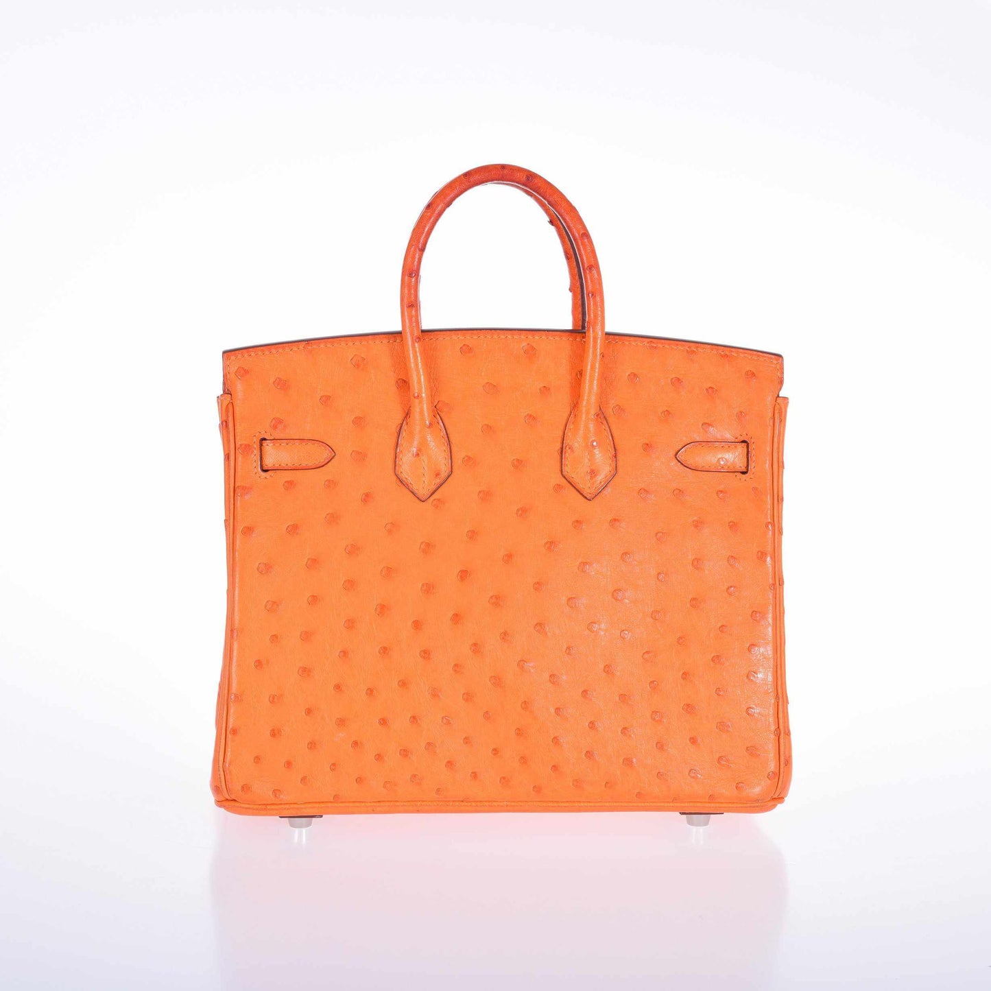 HermÃƒÆ’Ã‚Â¨s Birkin 25 Ostrich Tangerine Orange Palladium