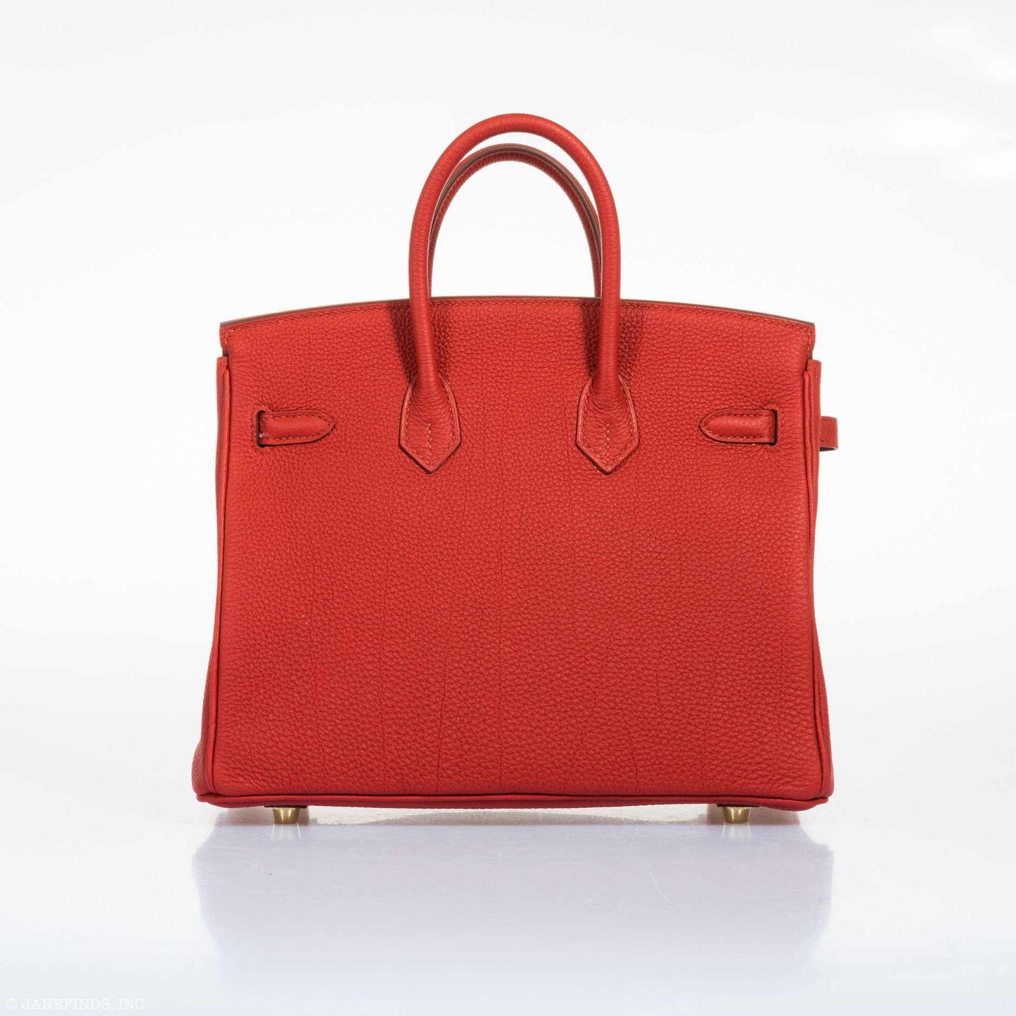 HermÃƒÆ’Ã‚Â¨s Birkin 25 Red Vermillion Togo Gold Hardware