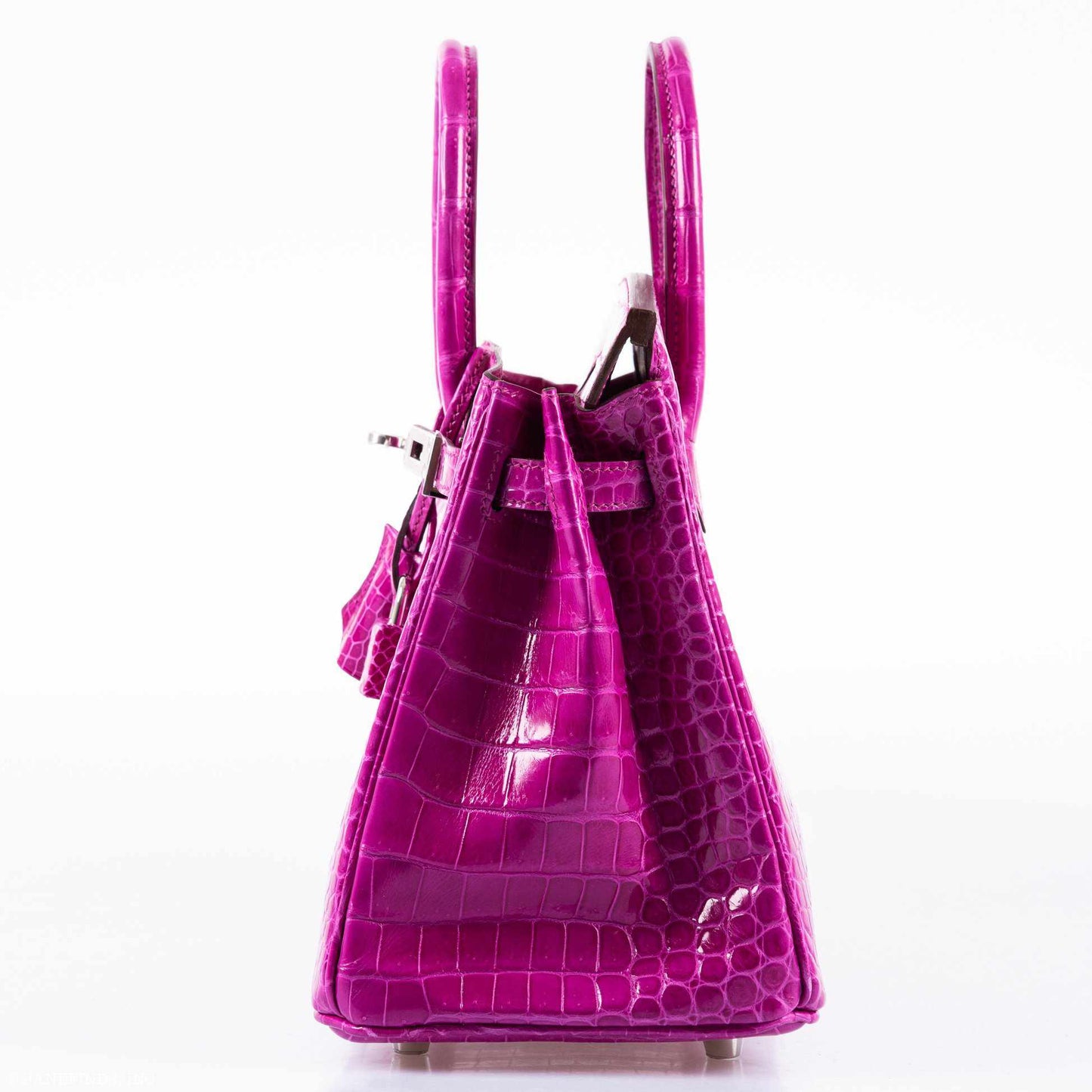 HermÃƒÆ’Ã‚Â¨s Birkin 25 Rose Scheherazade Porosus Crocodile Palladium Hardware
