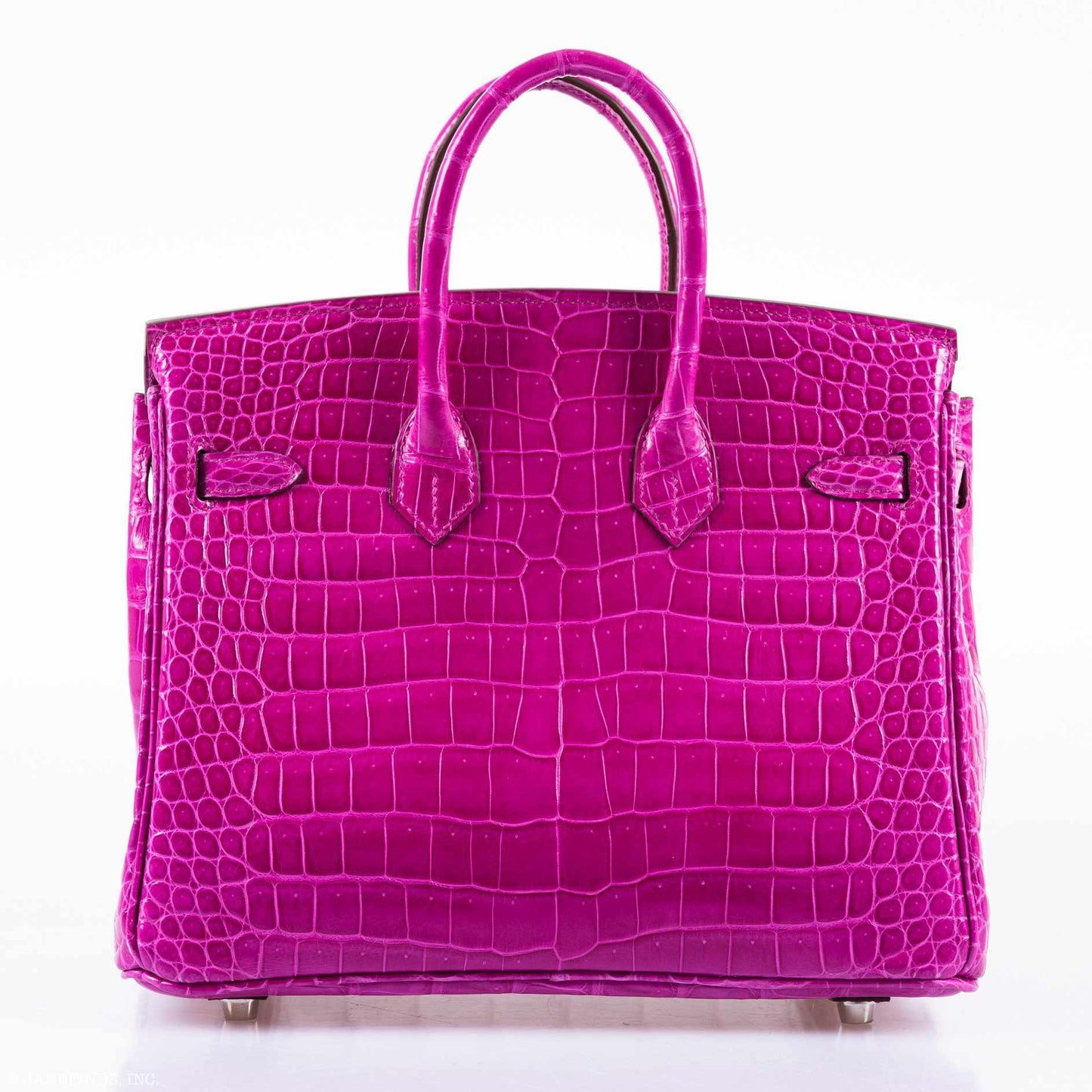 HermÃƒÆ’Ã‚Â¨s Birkin 25 Rose Scheherazade Porosus Crocodile Palladium Hardware