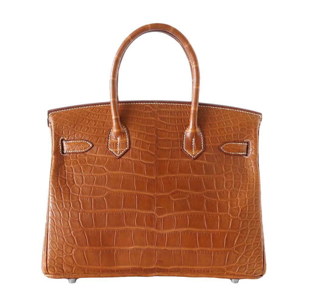 HermÃƒÆ’Ã‚Â¨s Birkin 30 Alligator Fauve Barenia Bag