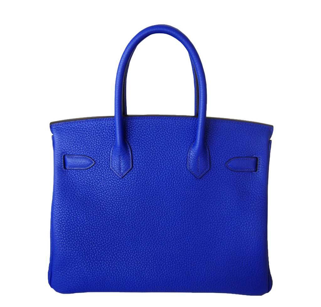 HermÃƒÆ’Ã‚Â¨s Birkin 30 Blue Electric Candy Bag GHW