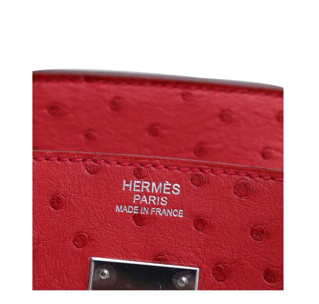 HermÃƒÆ’Ã‚Â¨s Birkin 30 Ostrich Bougainvillea Bag