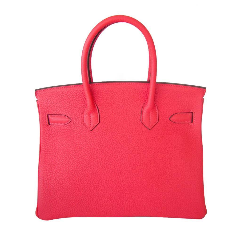HermÃƒÆ’Ã‚Â¨s Birkin 30 Rouge Pivoine Clemence Bag