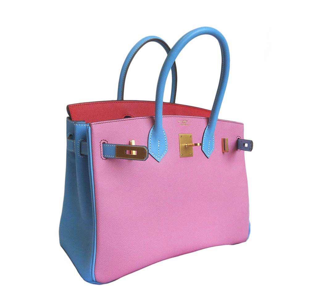 HermÃƒÆ’Ã‚Â¨s Birkin Special Order Bag 30 Tri-Color Epsom