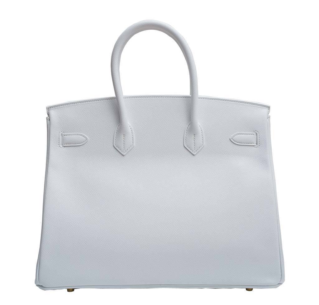 HermÃƒÆ’Ã‚Â¨s Birkin 35 Blanc Epsom Bag GHW
