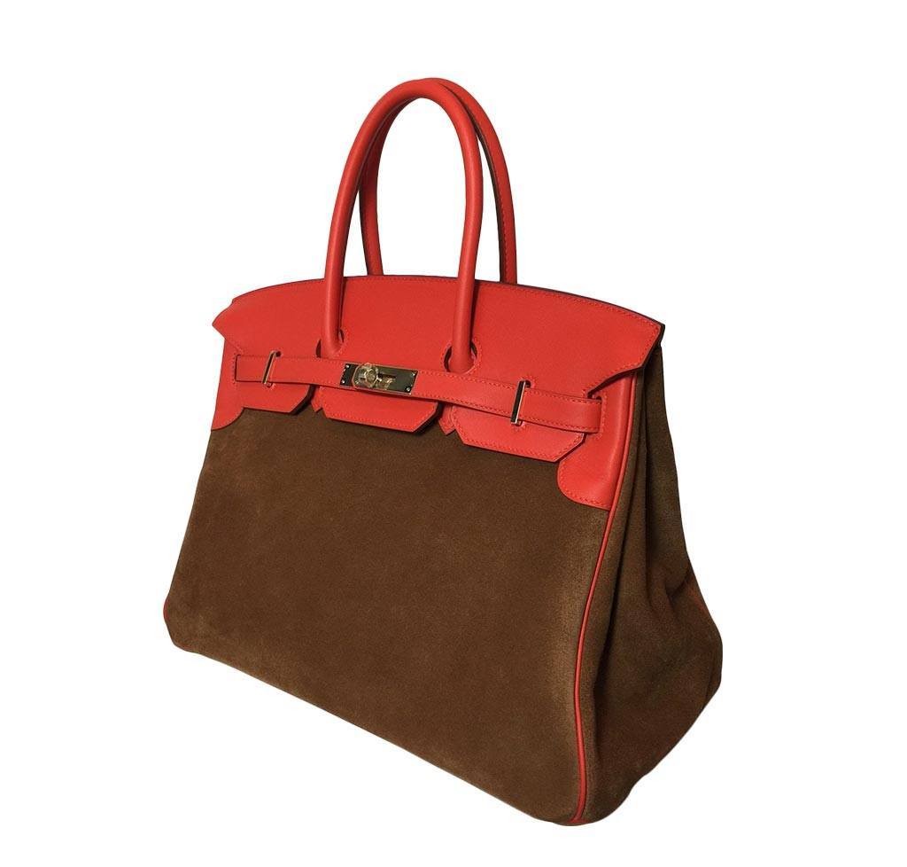 HermÃƒÆ’Ã‚Â¨s Birkin 35 Grizzly Bag Suede - Limited Editon