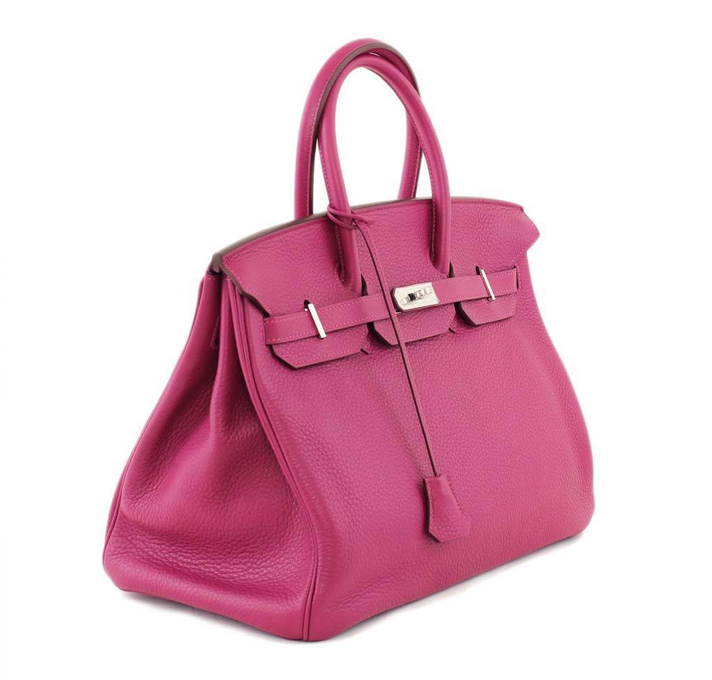 HermÃƒÆ’Ã‚Â¨s Birkin 35 Tosca Clemence Bag PHW