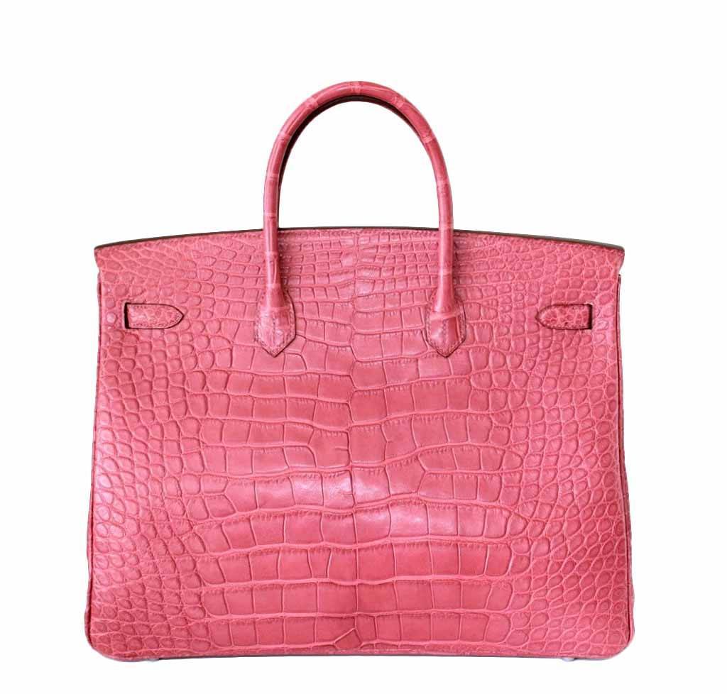HermÃƒÆ’Ã‚Â¨s Birkin 40 Boise de Rose Alligator Bag