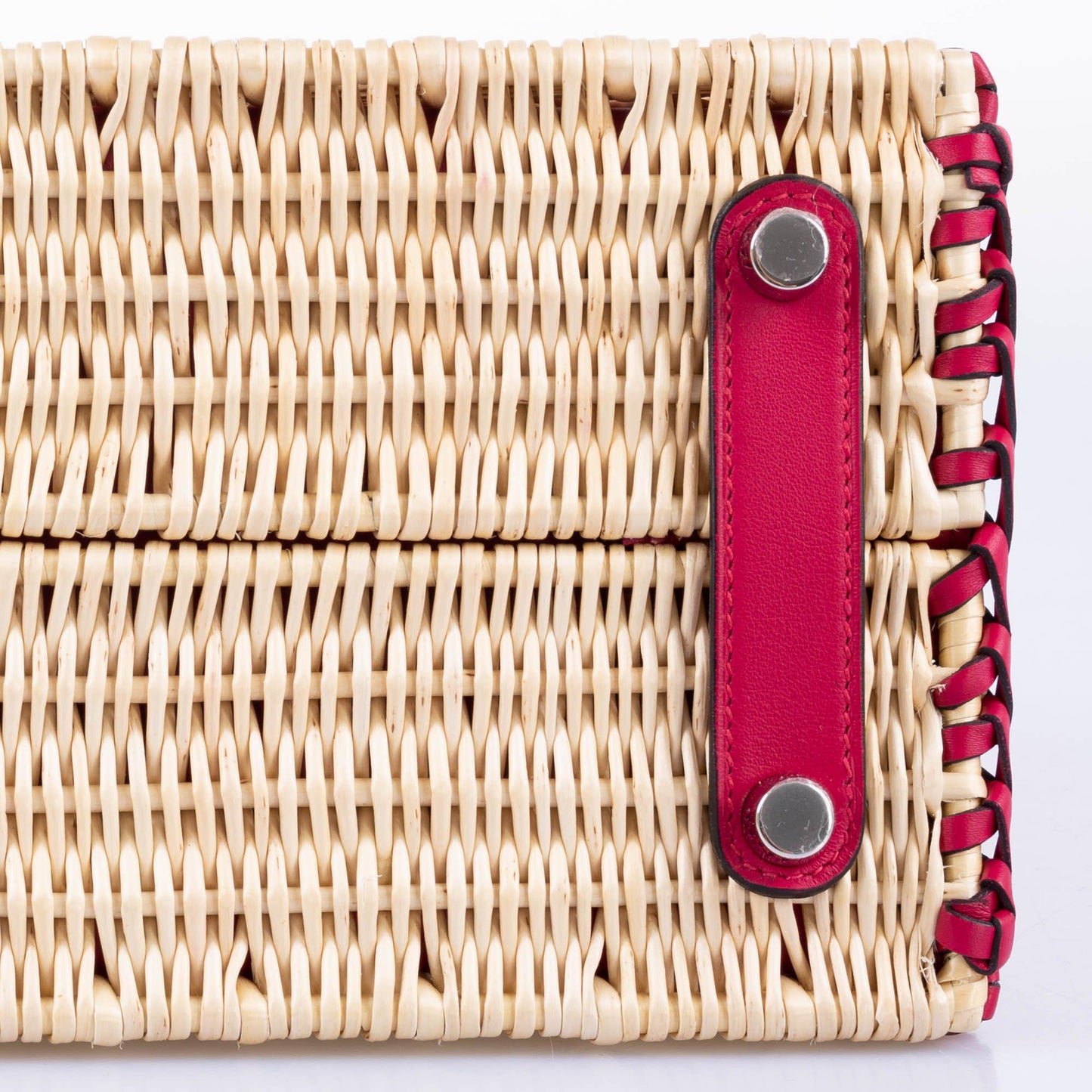 HermÃƒÆ’Ã‚Â¨s Picnic Birkin 25 Osier Wicker & Framboise Swift with Palladium Hardware - 2021, Z
