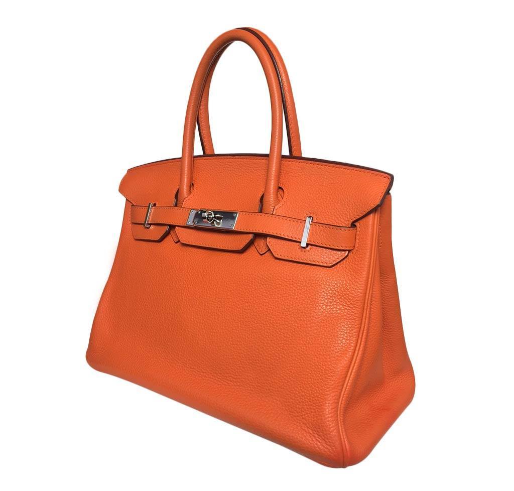 HermÃƒÆ’Ã‚Â¨s Birkin 30 Feu Orange Bag