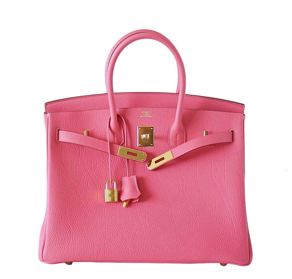 HermÃƒÆ’Ã‚Â¨s Birkin 35 Rose Lipstick Bag GHW