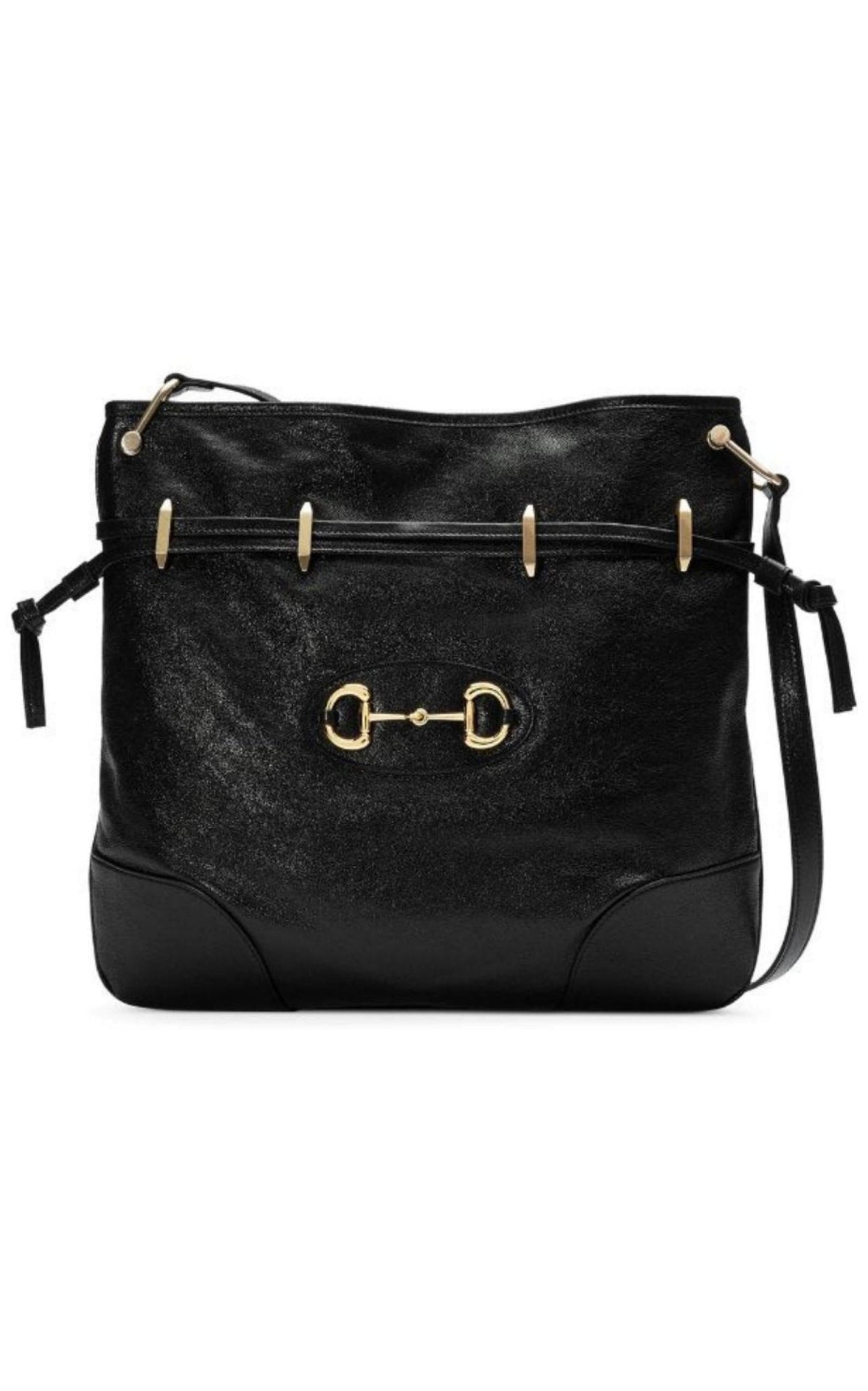 Horsebit Messenger Leather Bag