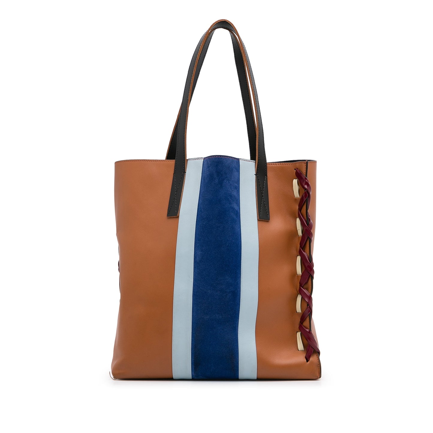 Brown Marni Museo Leather Tote