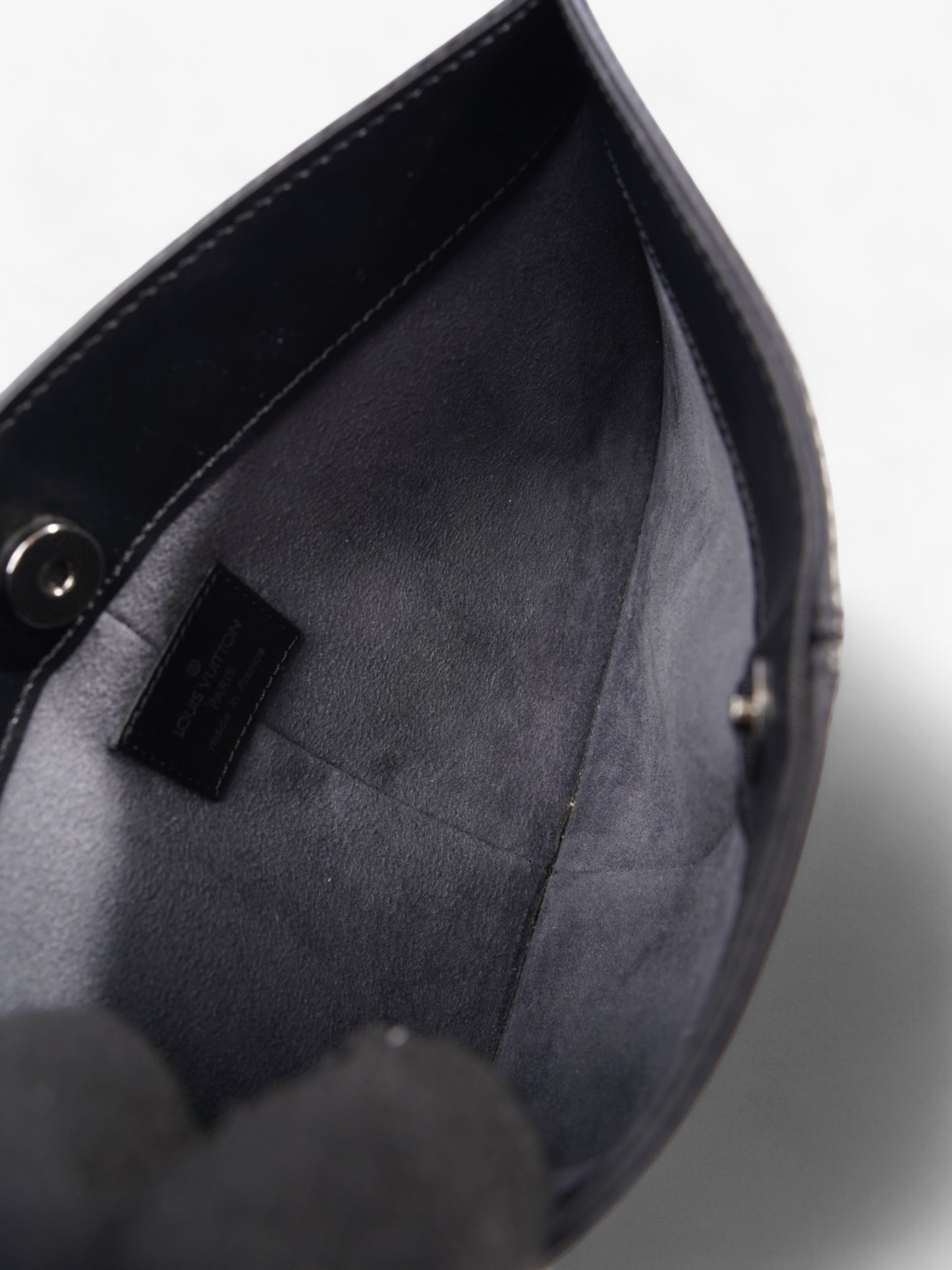 Louis Vuitton Demi Lune Pochette Black Epi Leather