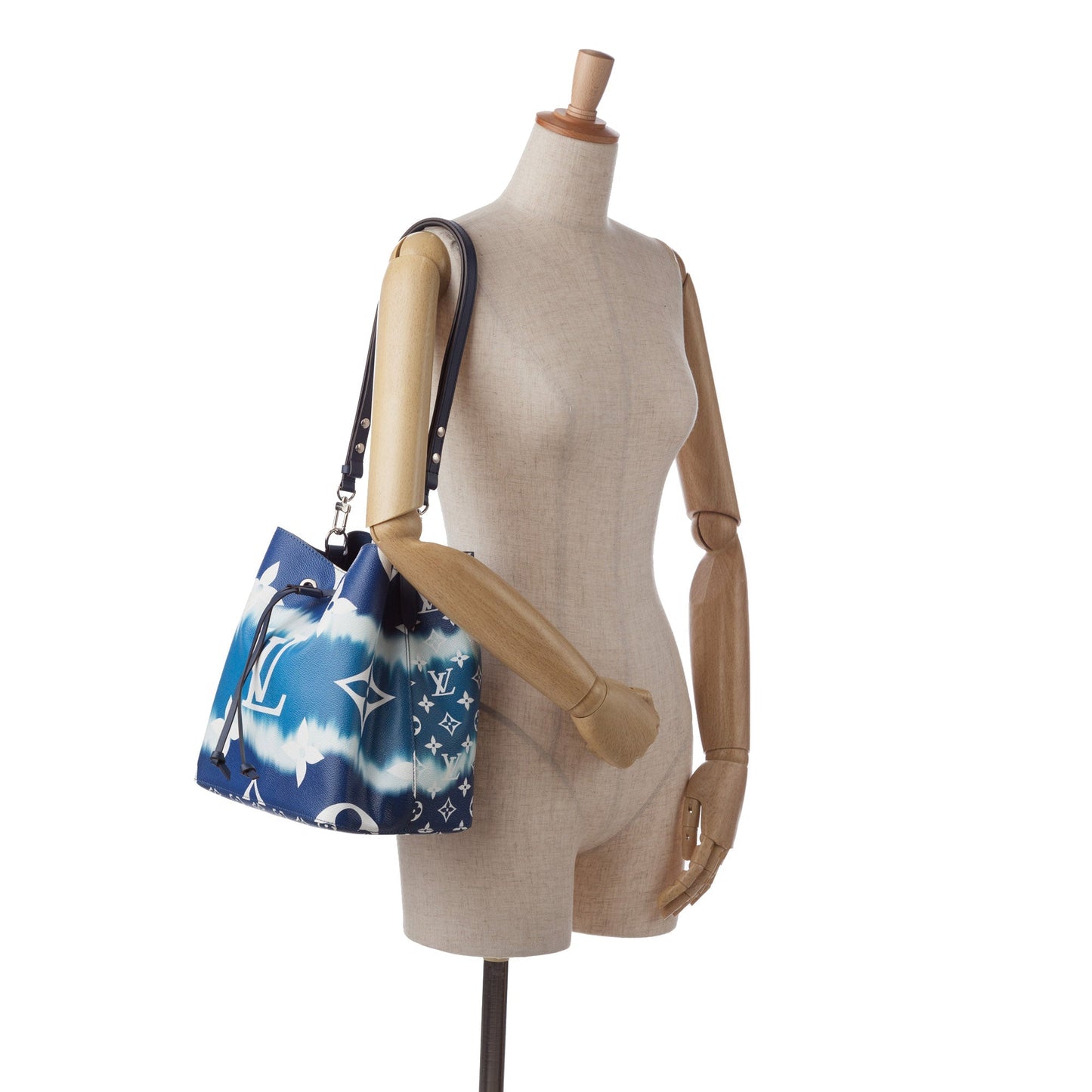 Blue Louis Vuitton Monogram Escale NeoNoe MM Bucket Bag