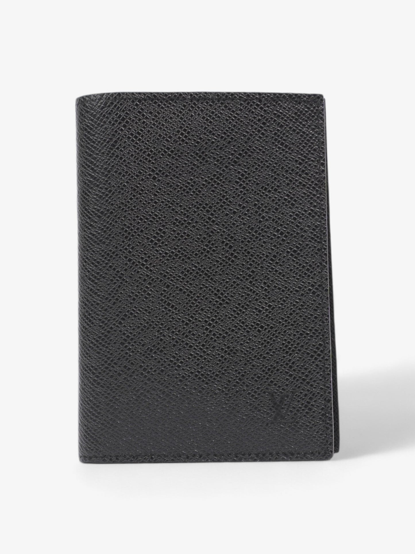 Louis Vuitton Passport Cover Black Leather