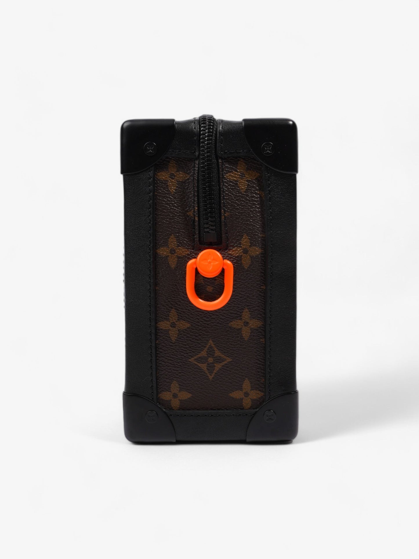 Louis Vuitton Soft Trunk Monogram / Black / Neon Orange Coated Canvas