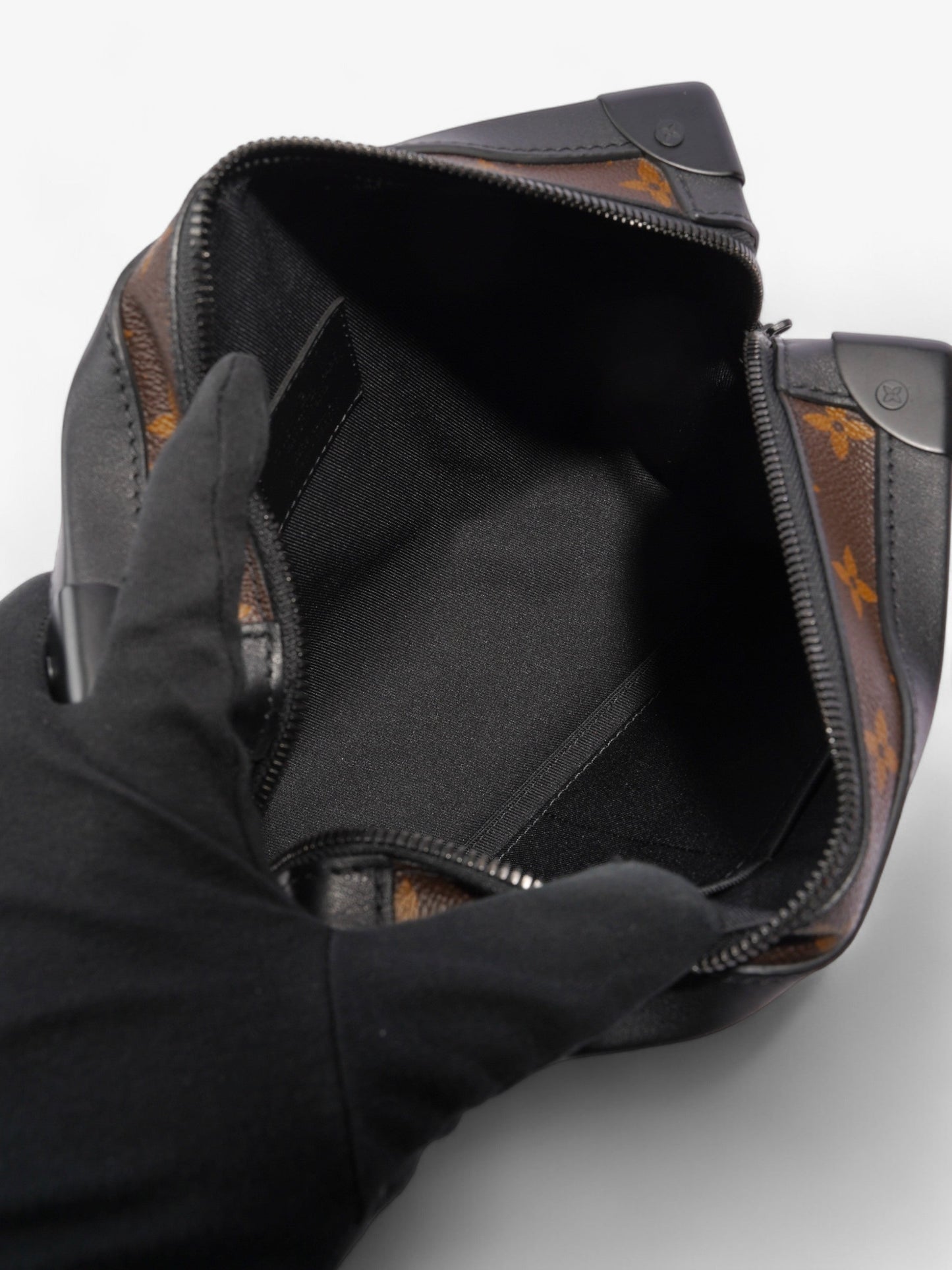 Louis Vuitton Soft Trunk Monogram / Black / Neon Orange Coated Canvas