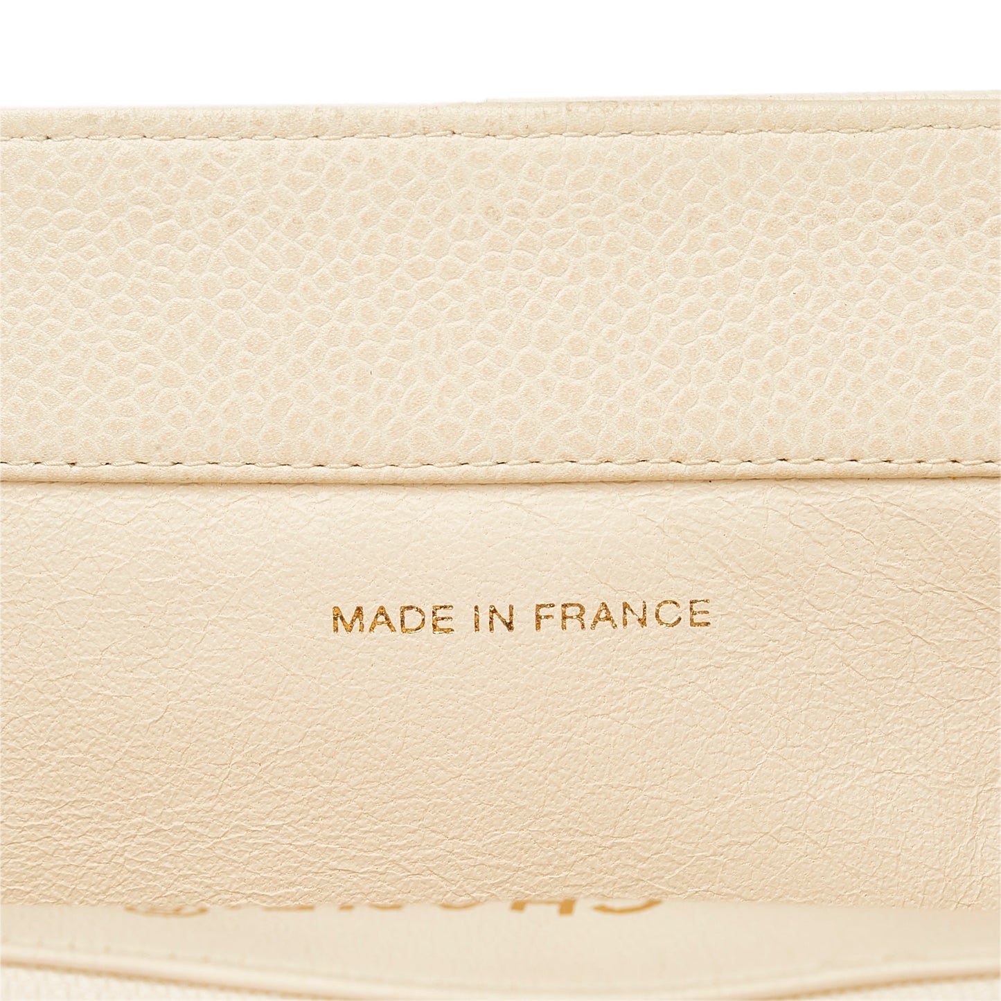Chanel CC Tote Bag White Caviar