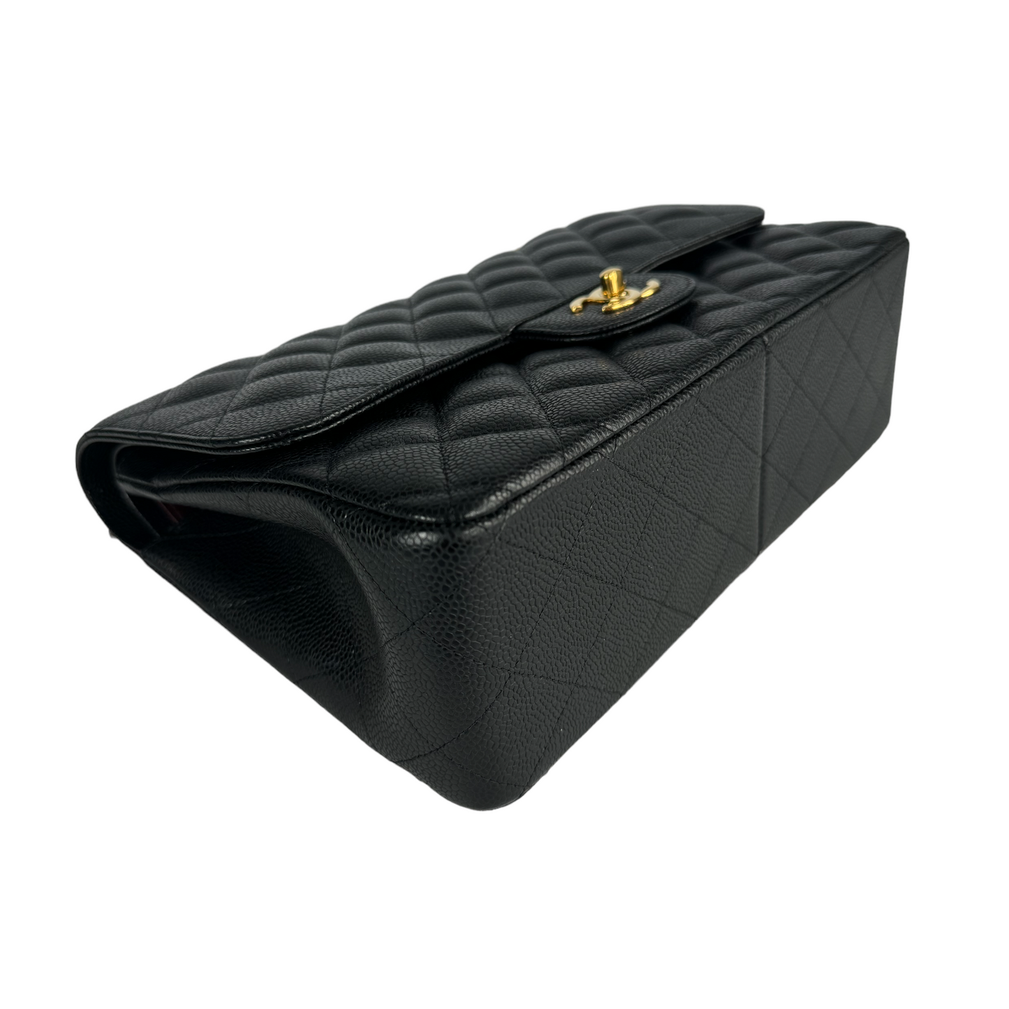 Chanel Classic Double Flap Jumbo Black Caviar Gold