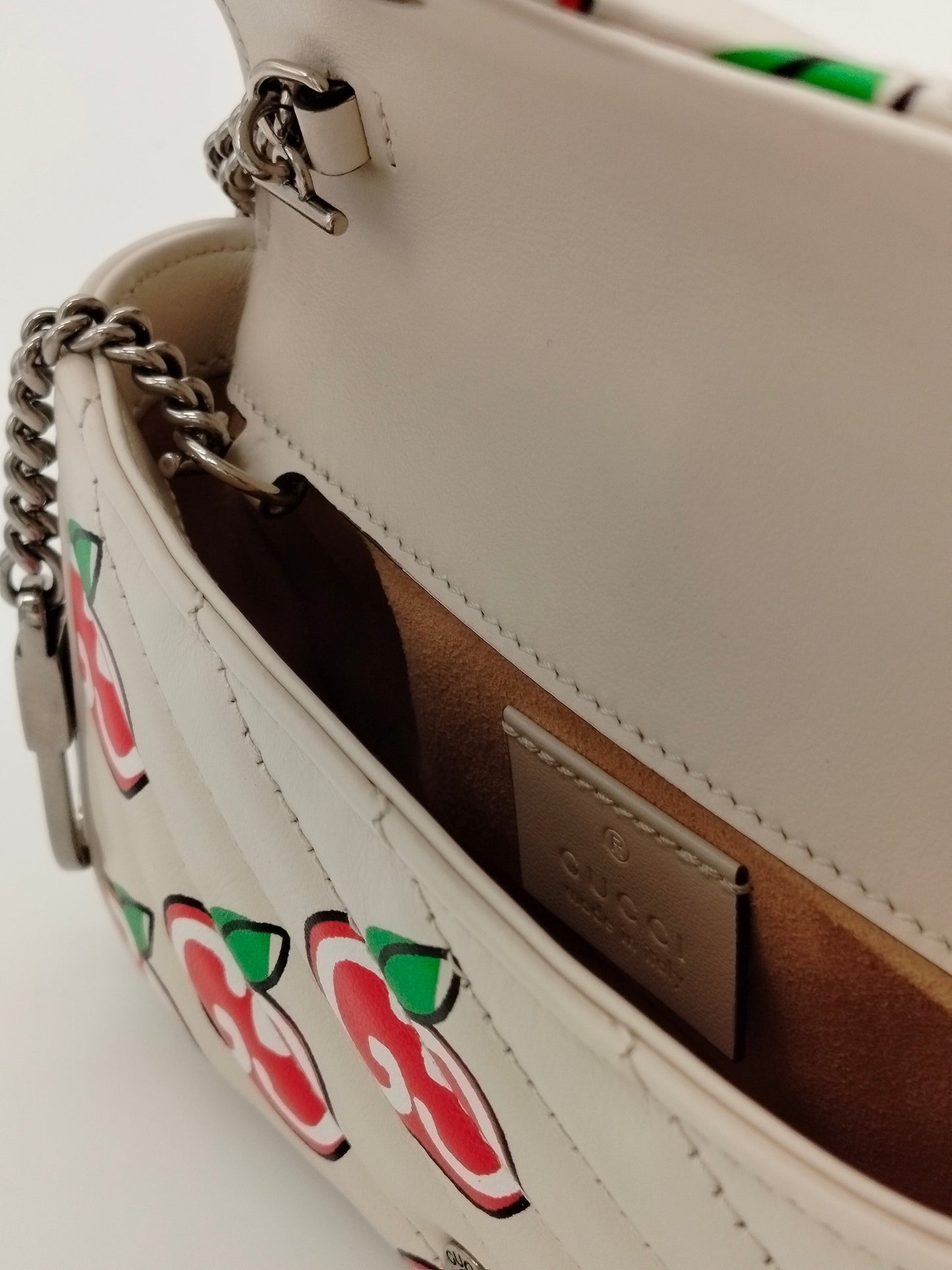 Gucci Apple Monogram Supermini Marmont Bag - '10s