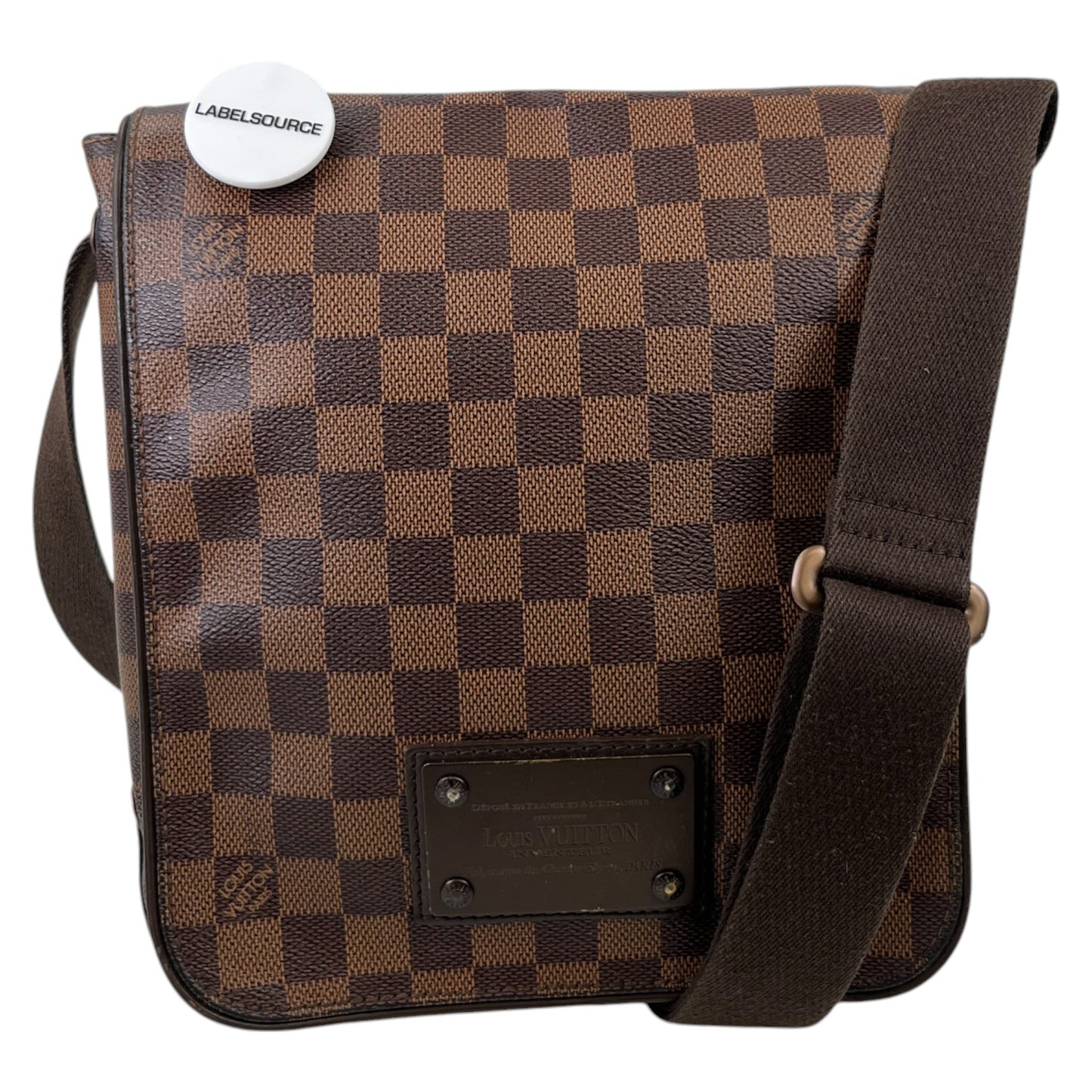Men's Damier Ebene Brooklyn Pm Messenger Bag Brown