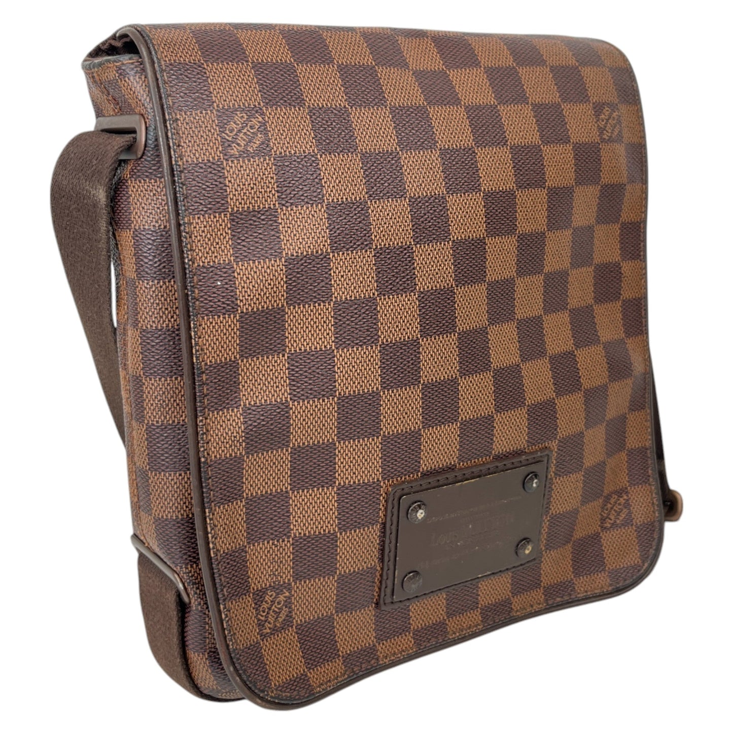 Men's Damier Ebene Brooklyn Pm Messenger Bag Brown