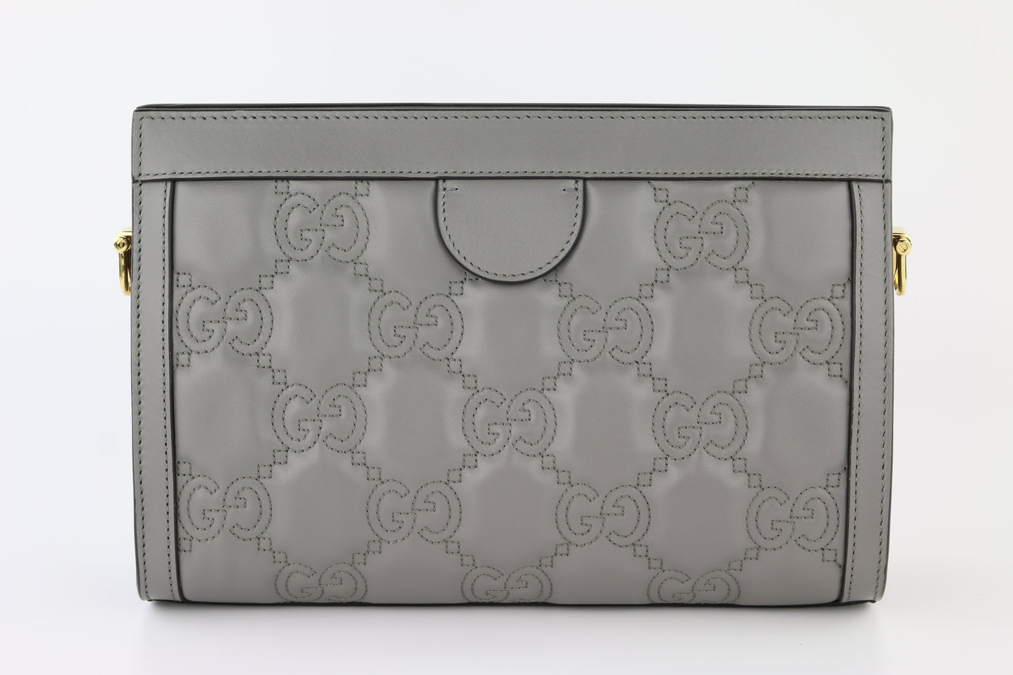 Grey Small Slim Chain Shoulder Bag