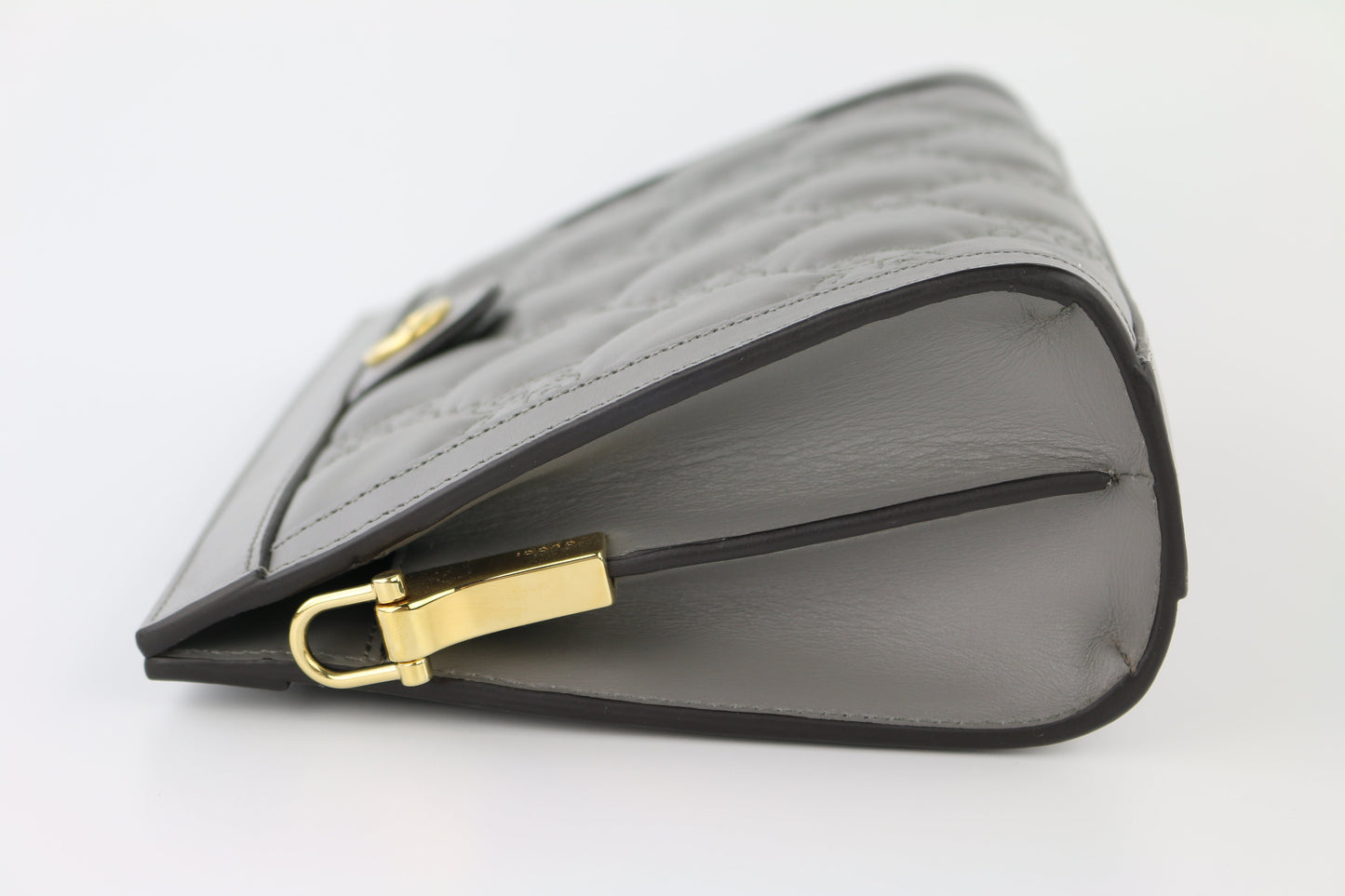 Grey Small Slim Chain Shoulder Bag