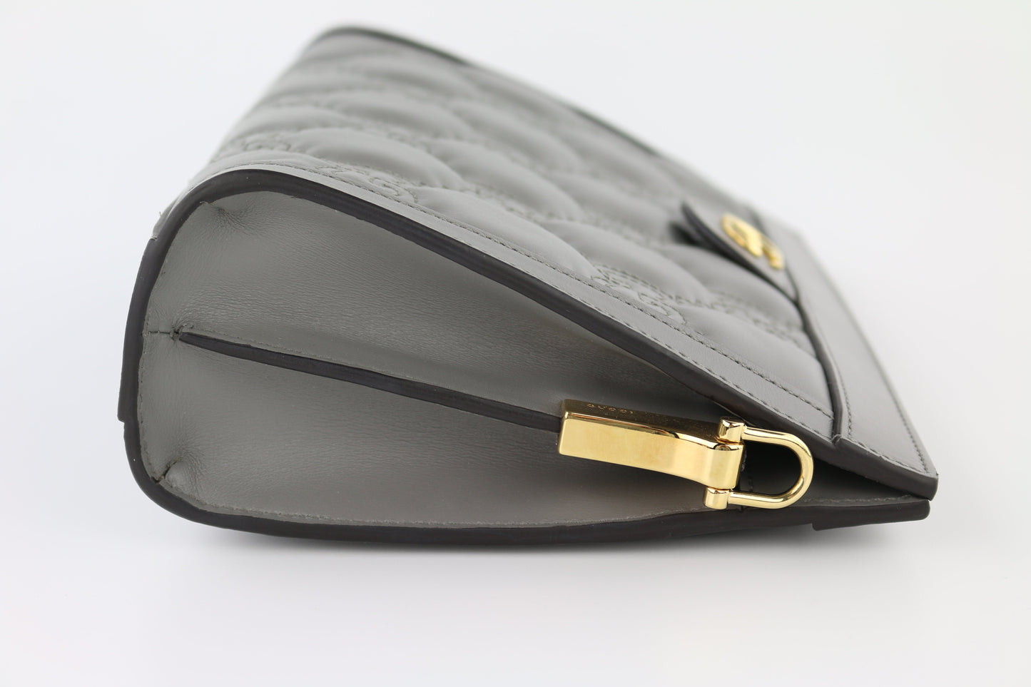 Grey Small Slim Chain Shoulder Bag