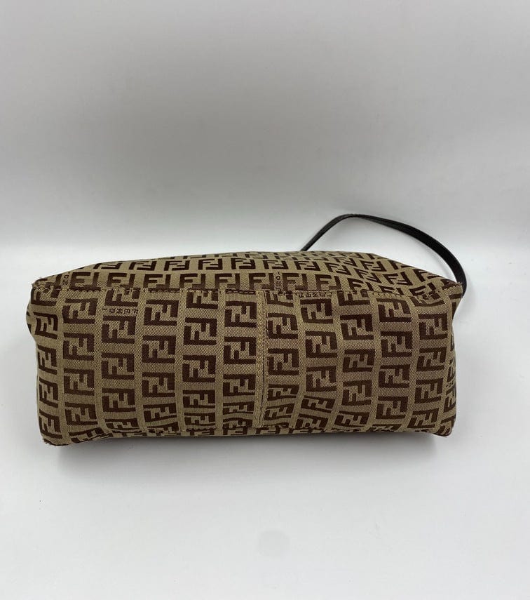 Fendi Pochette Bag in Brown Zucca Canvas