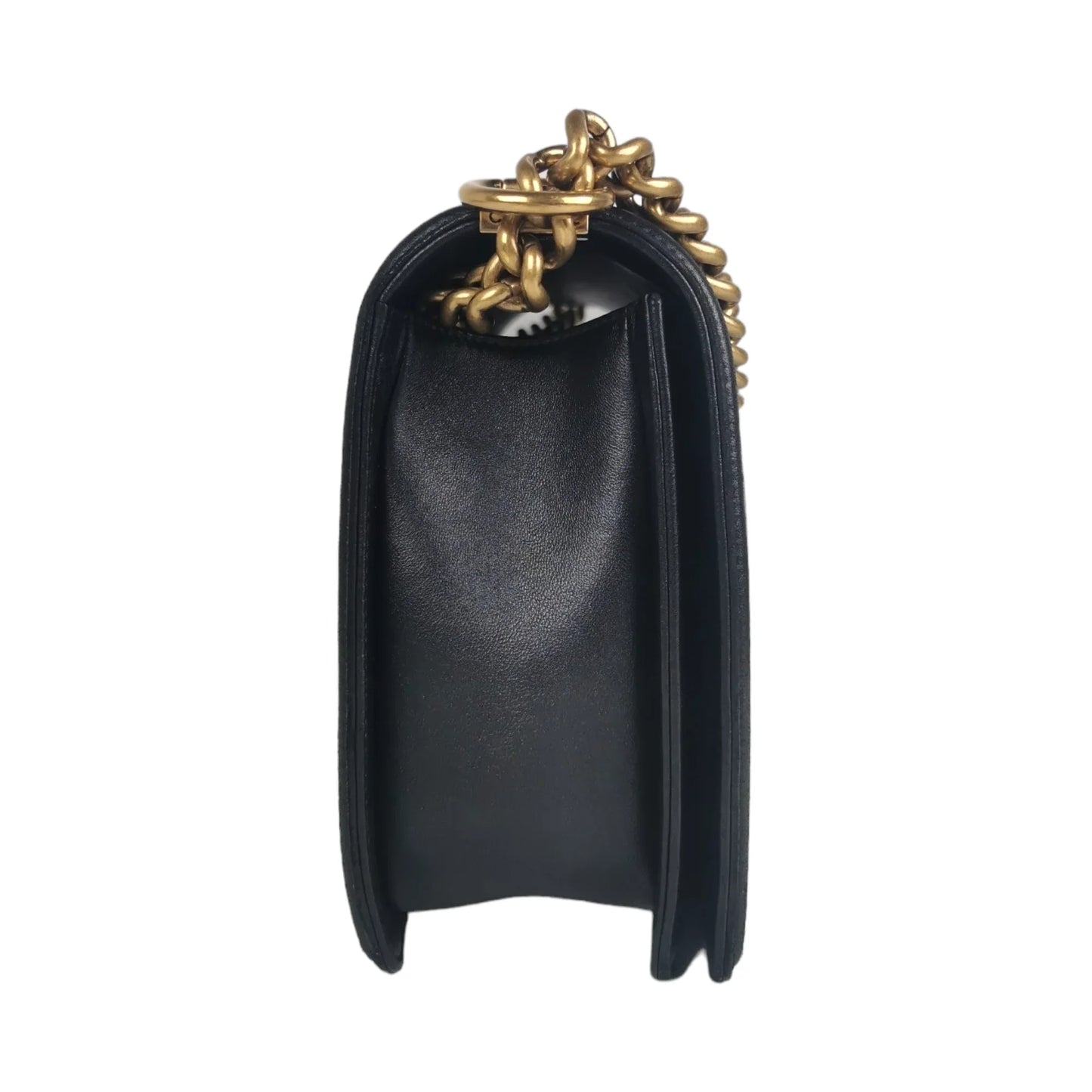 Chanel Boy Large Black Lambskin Gold