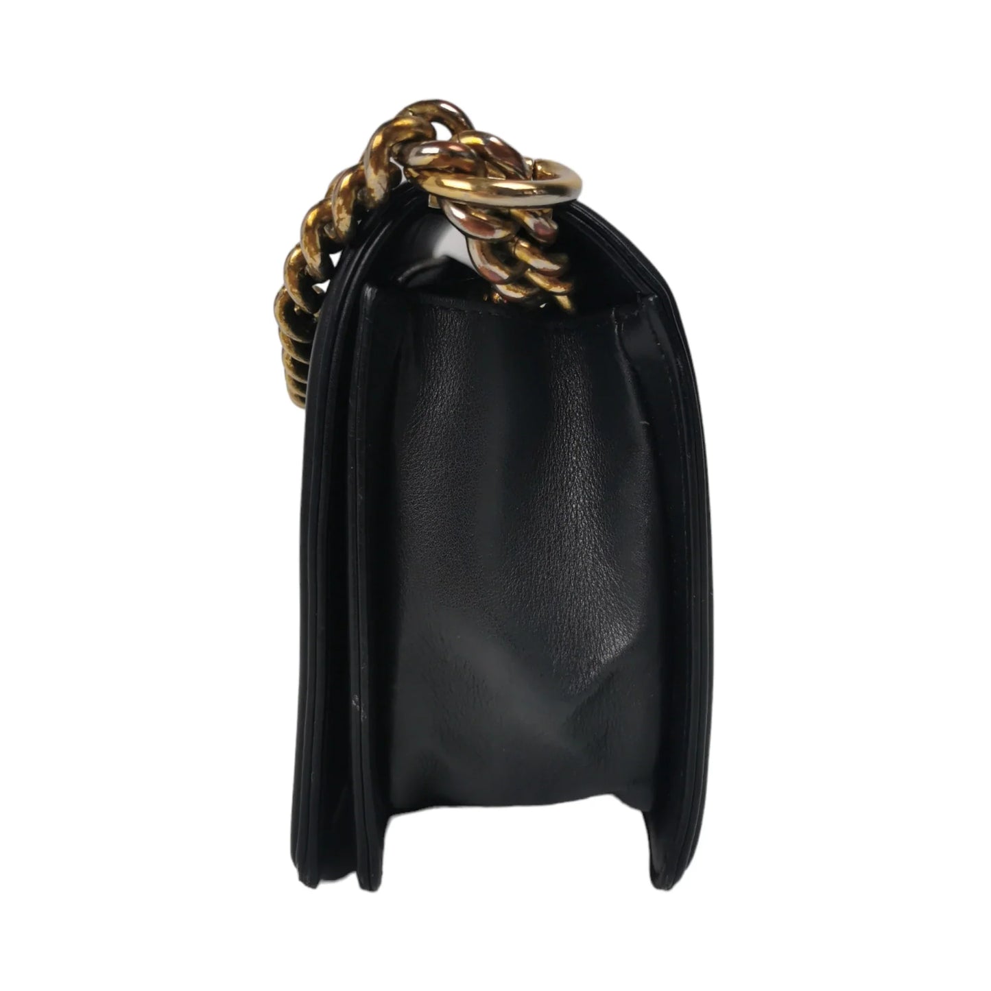 Chanel Boy Medium Black Chevron Lambskin Gold