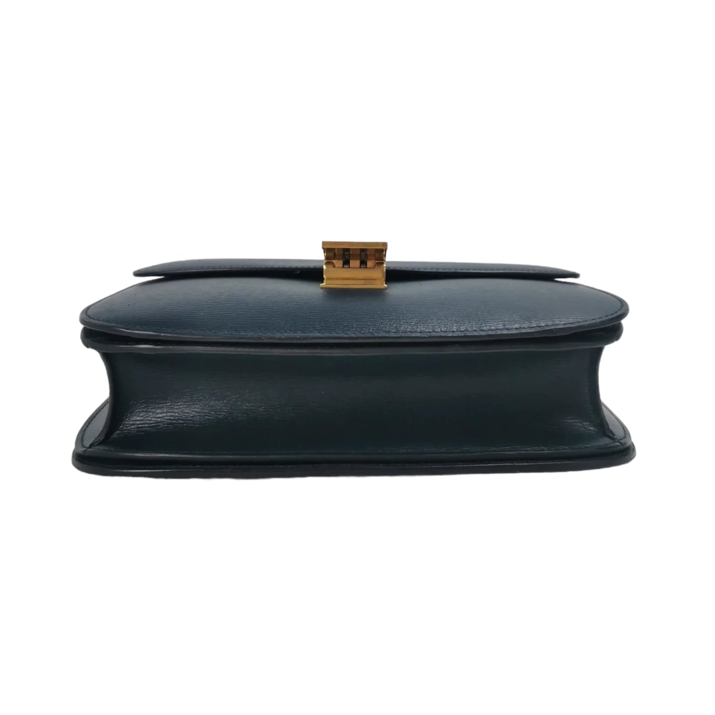 Celine Classic Box Medium Navy Blue Calfskin