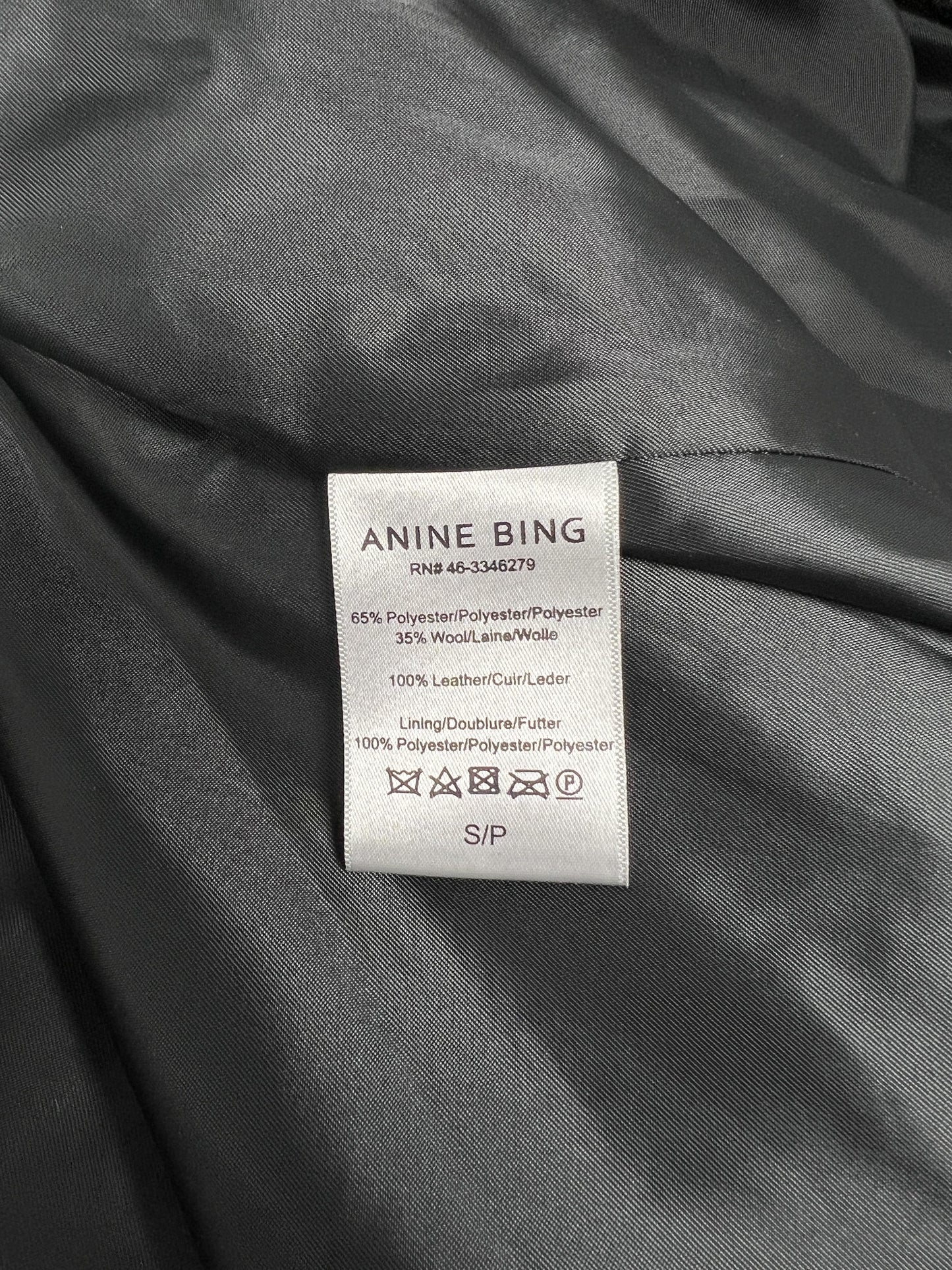 Faux Shearling Coat In Ink - Size S