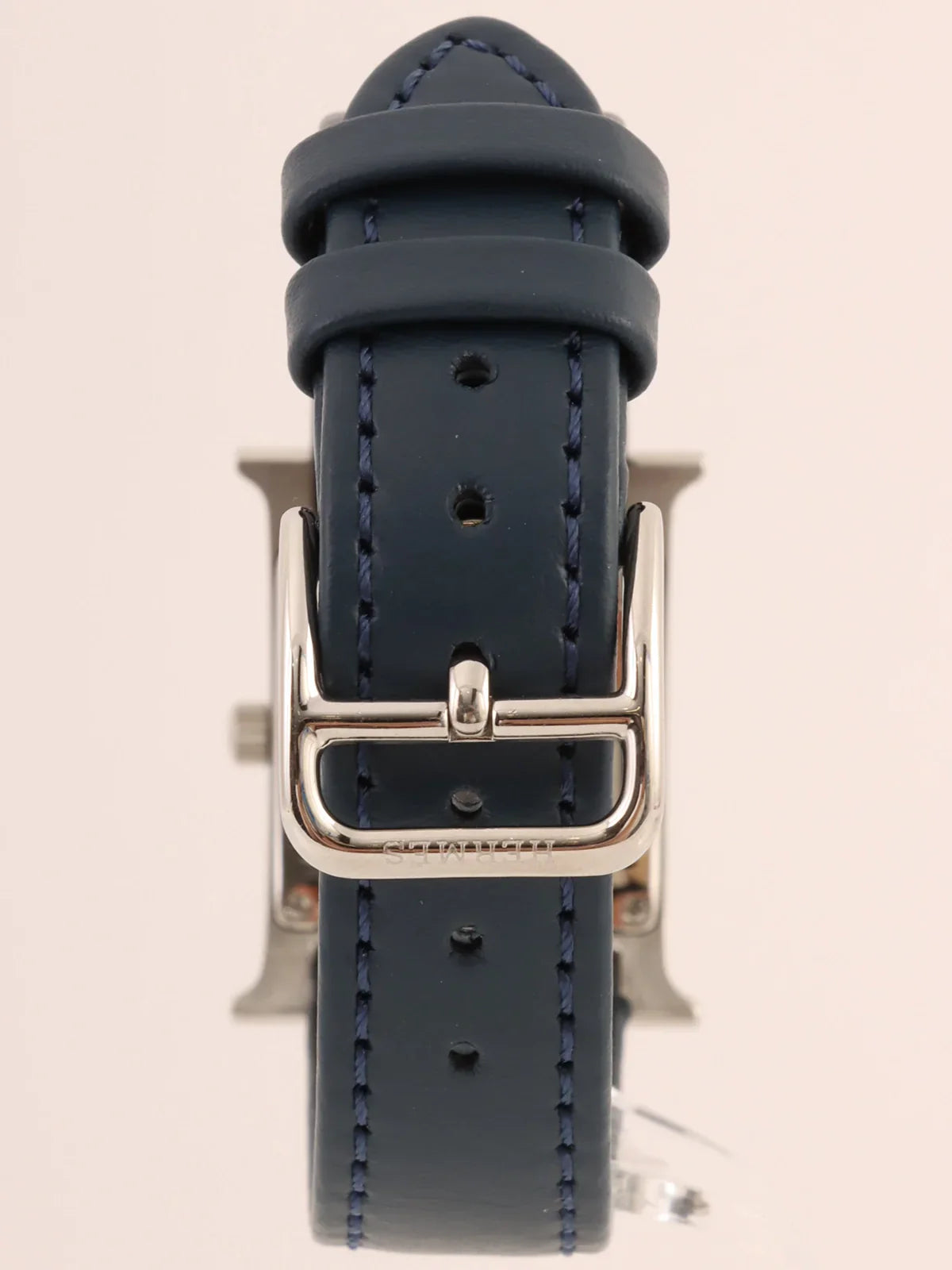 HERMES H Watch Silver/Navy/Grey