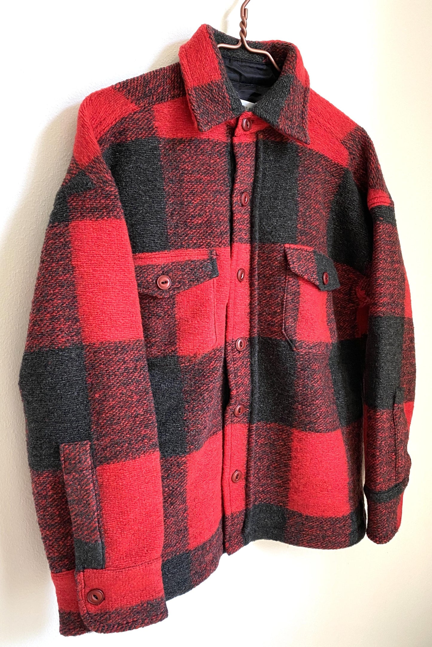 BOBBI FLANNEL JACKET RED - SIZE XS