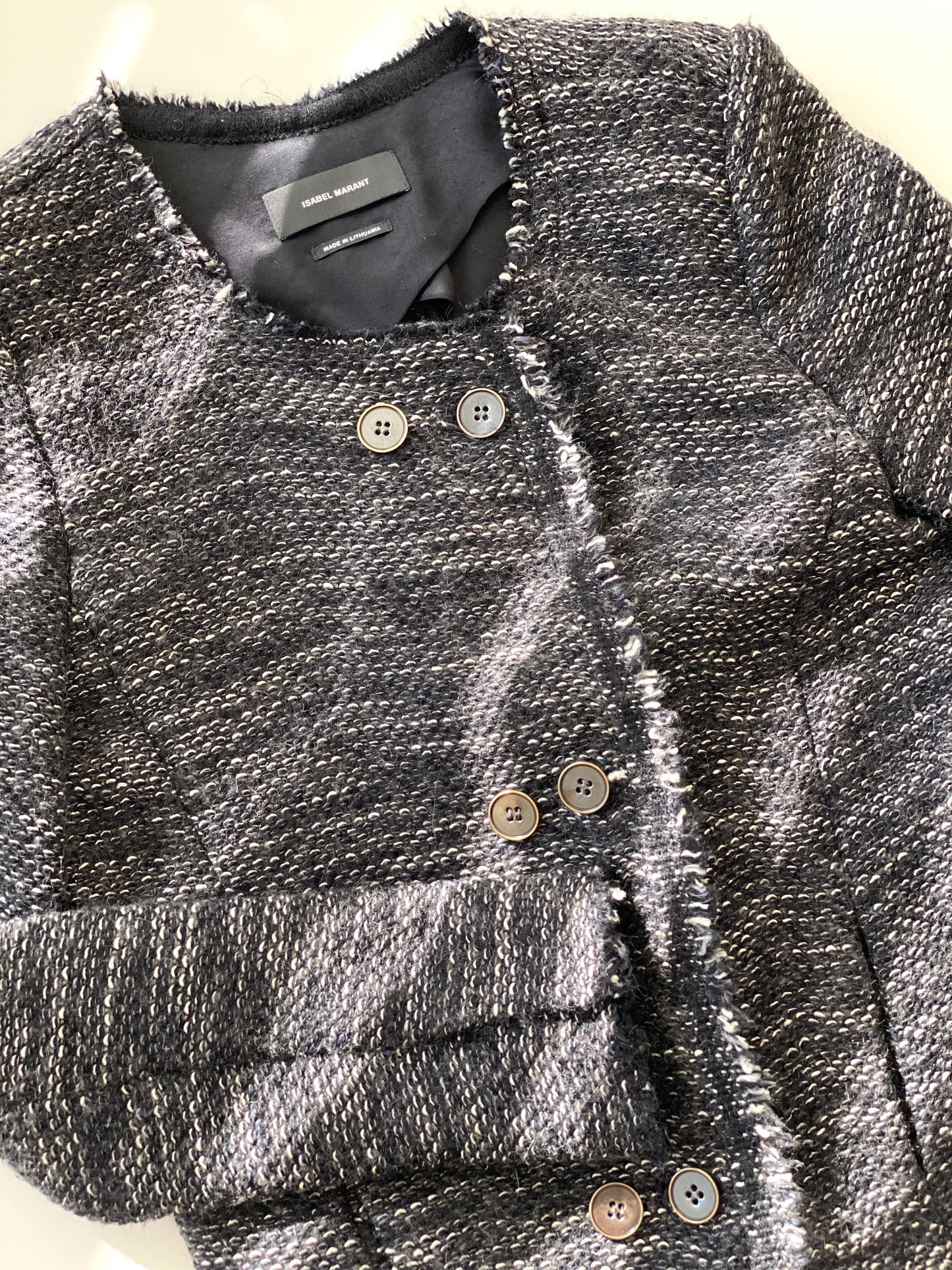 ISABEL MARANT BOUCLE TWEED JACKET - SIZE FR 36