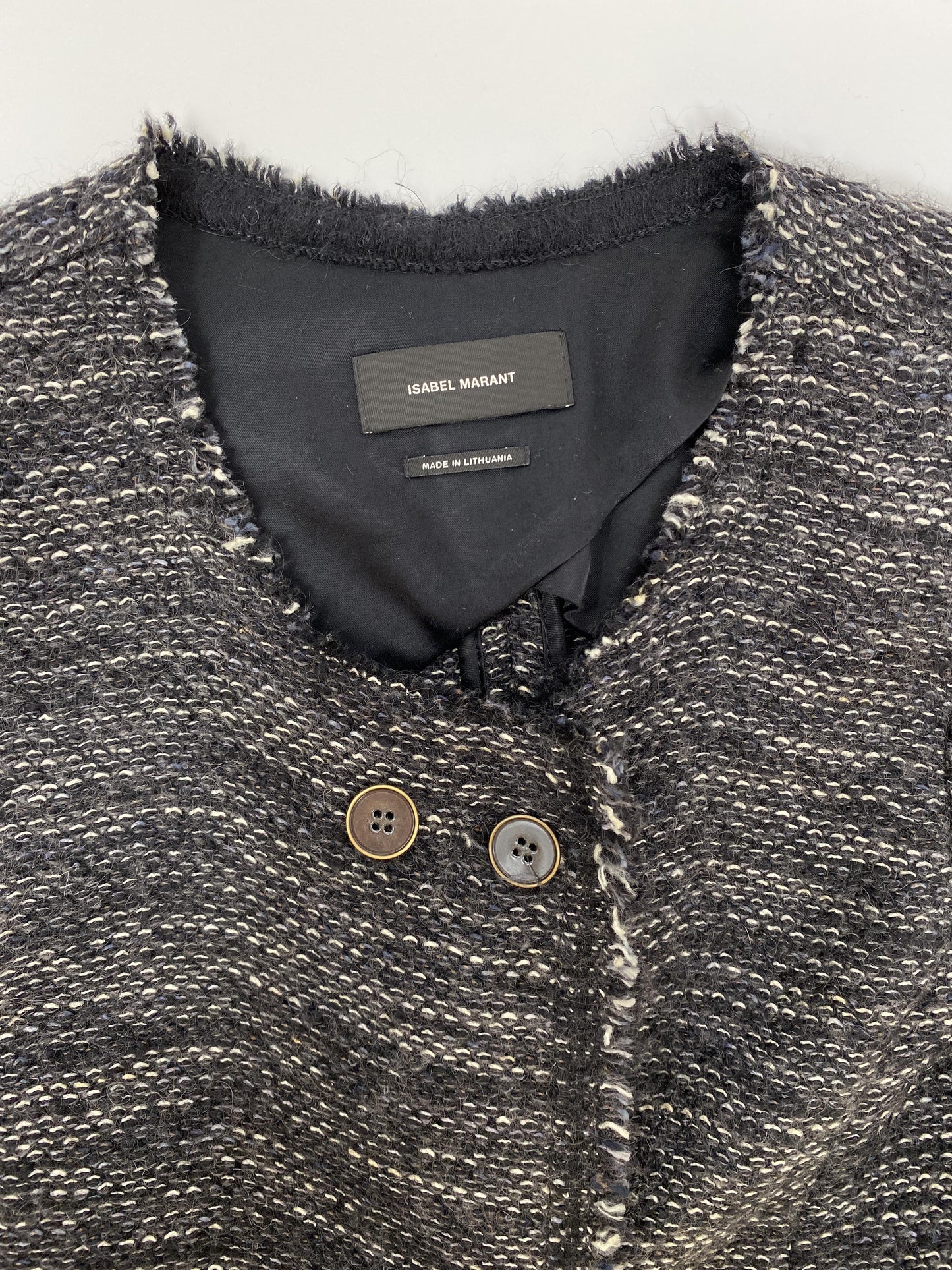 ISABEL MARANT BOUCLE TWEED JACKET - SIZE FR 36