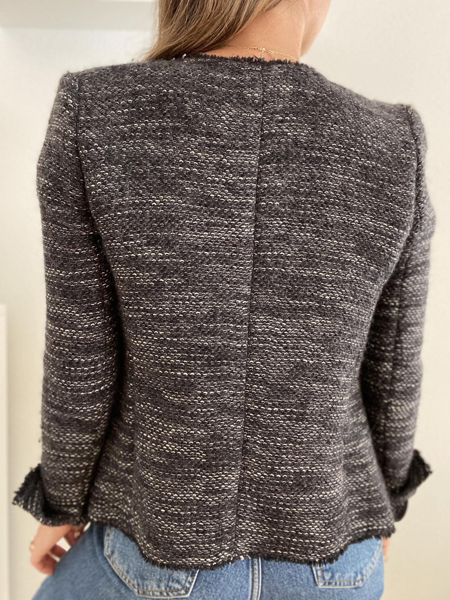 ISABEL MARANT BOUCLE TWEED JACKET - SIZE FR 36