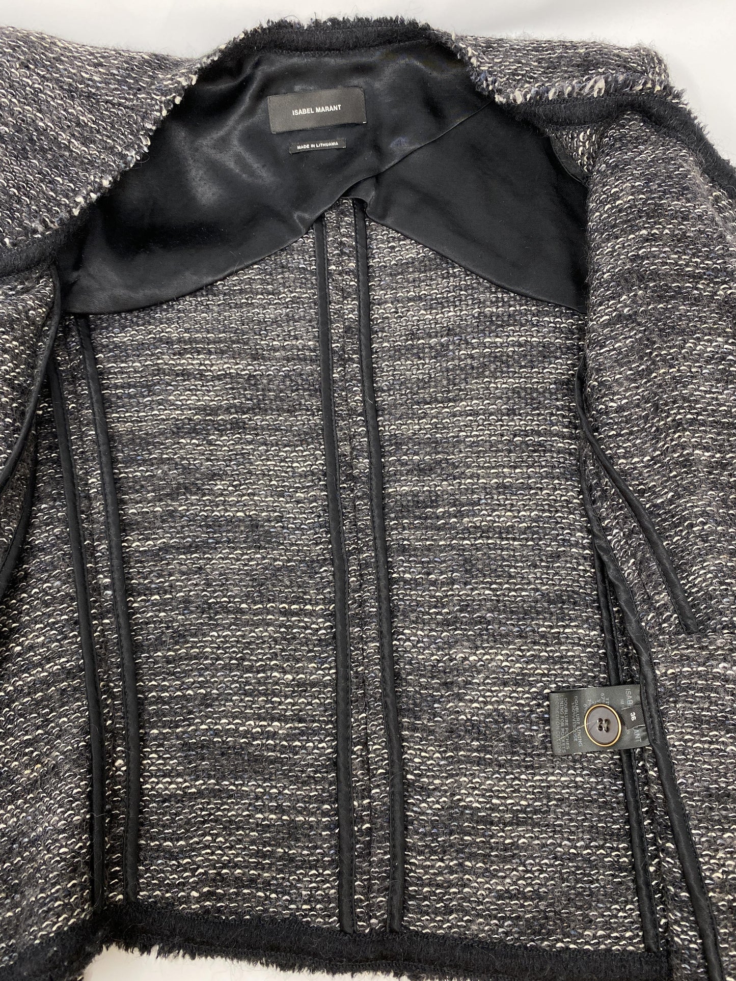 ISABEL MARANT BOUCLE TWEED JACKET - SIZE FR 36
