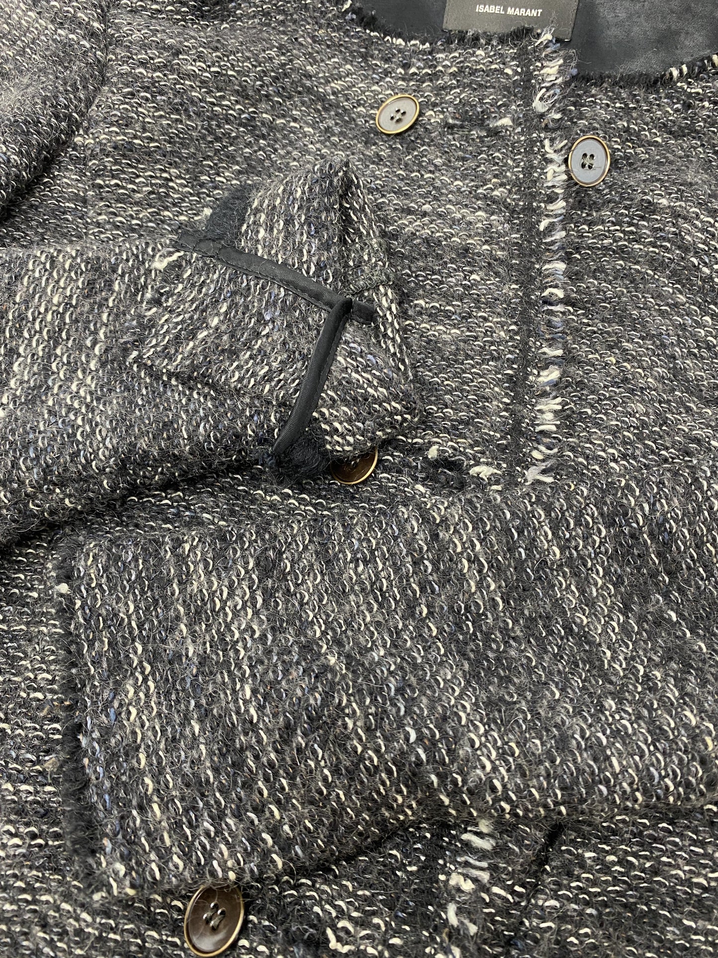 ISABEL MARANT BOUCLE TWEED JACKET - SIZE FR 36