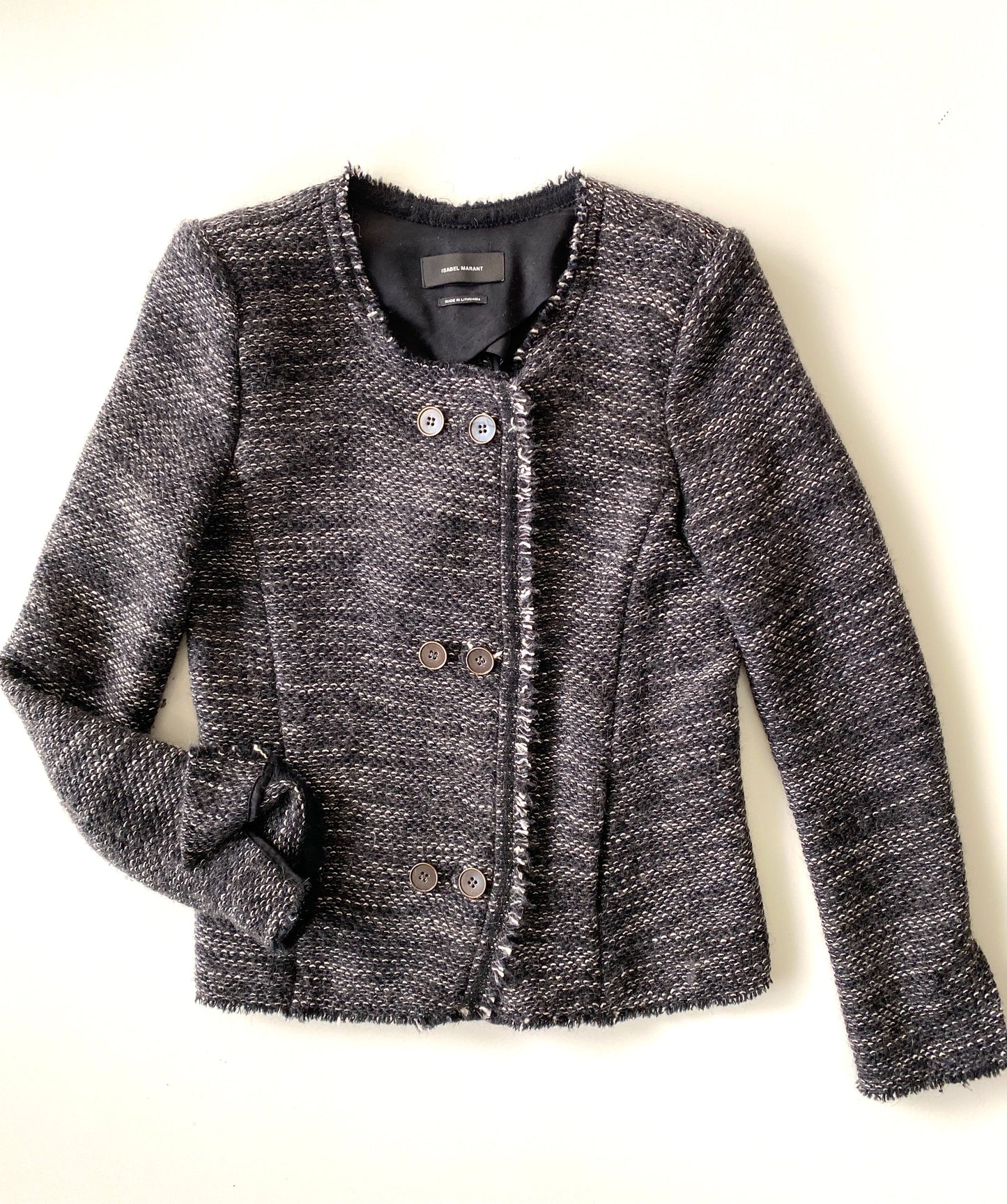 ISABEL MARANT BOUCLE TWEED JACKET - SIZE FR 36
