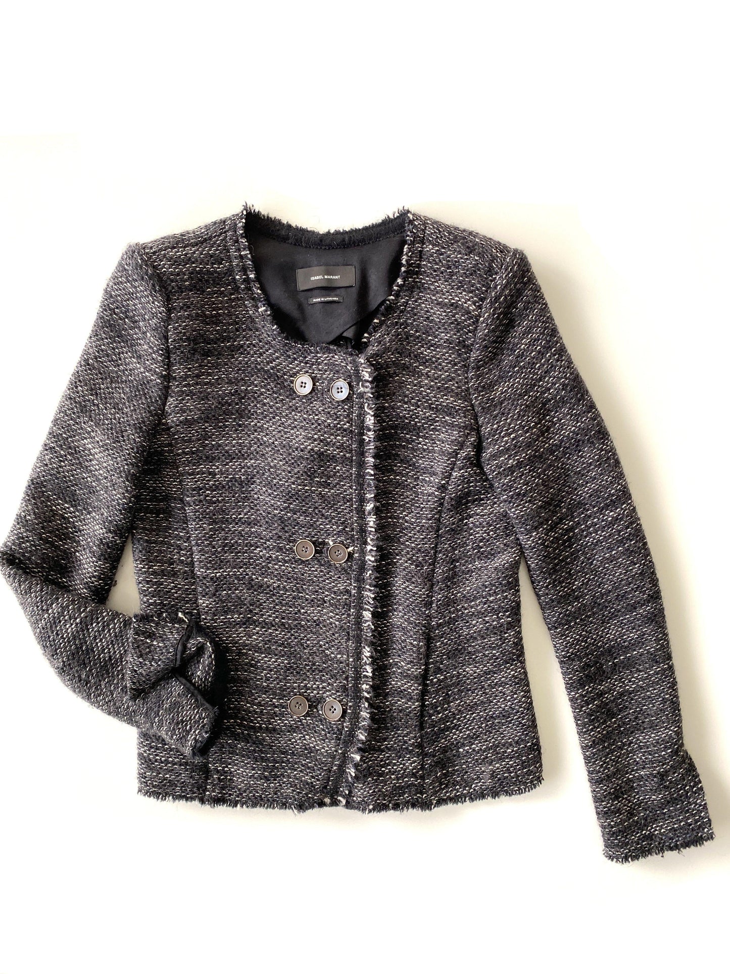 ISABEL MARANT BOUCLE TWEED JACKET - SIZE FR 36