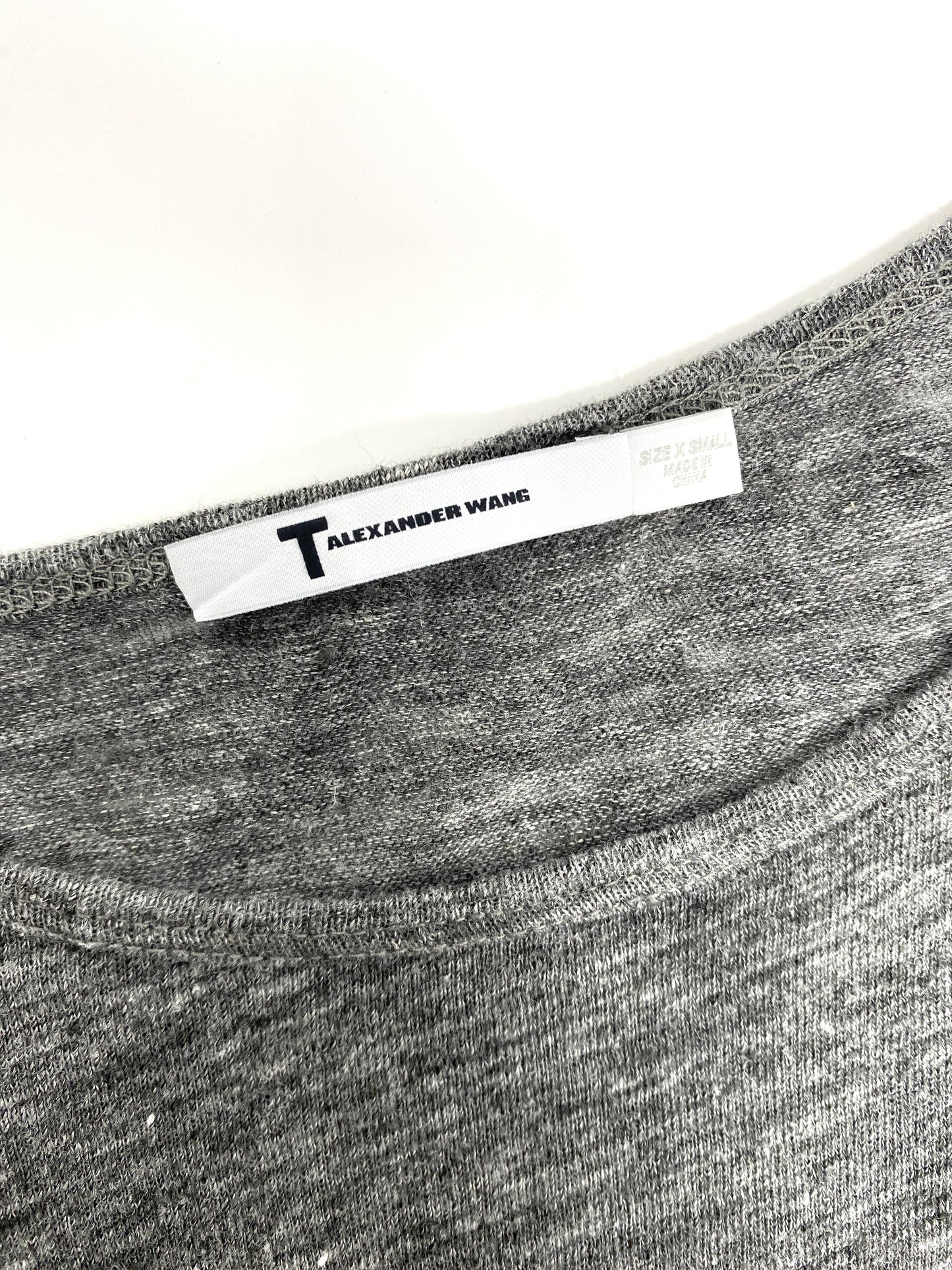 GREY LINEN TEE